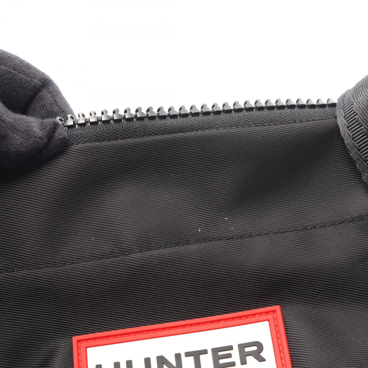 ナイロン ミディアム トップ クリップ ハンドバッグ トートバッグ ナイロン ブラック ハンター バッグ HUNTER