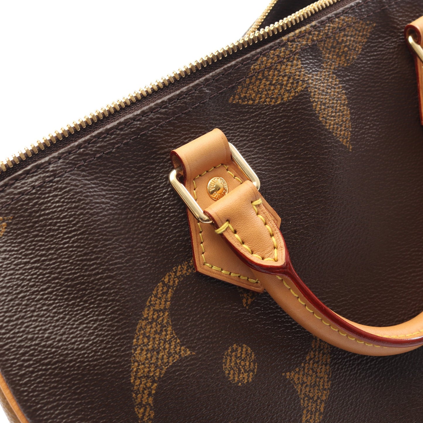 スピーディ バンドリエール30 モノグラムジャイアント ハンドバッグ PVC レザー ブラウン 2WAY ルイヴィトン バッグ LOUIS VUITTON