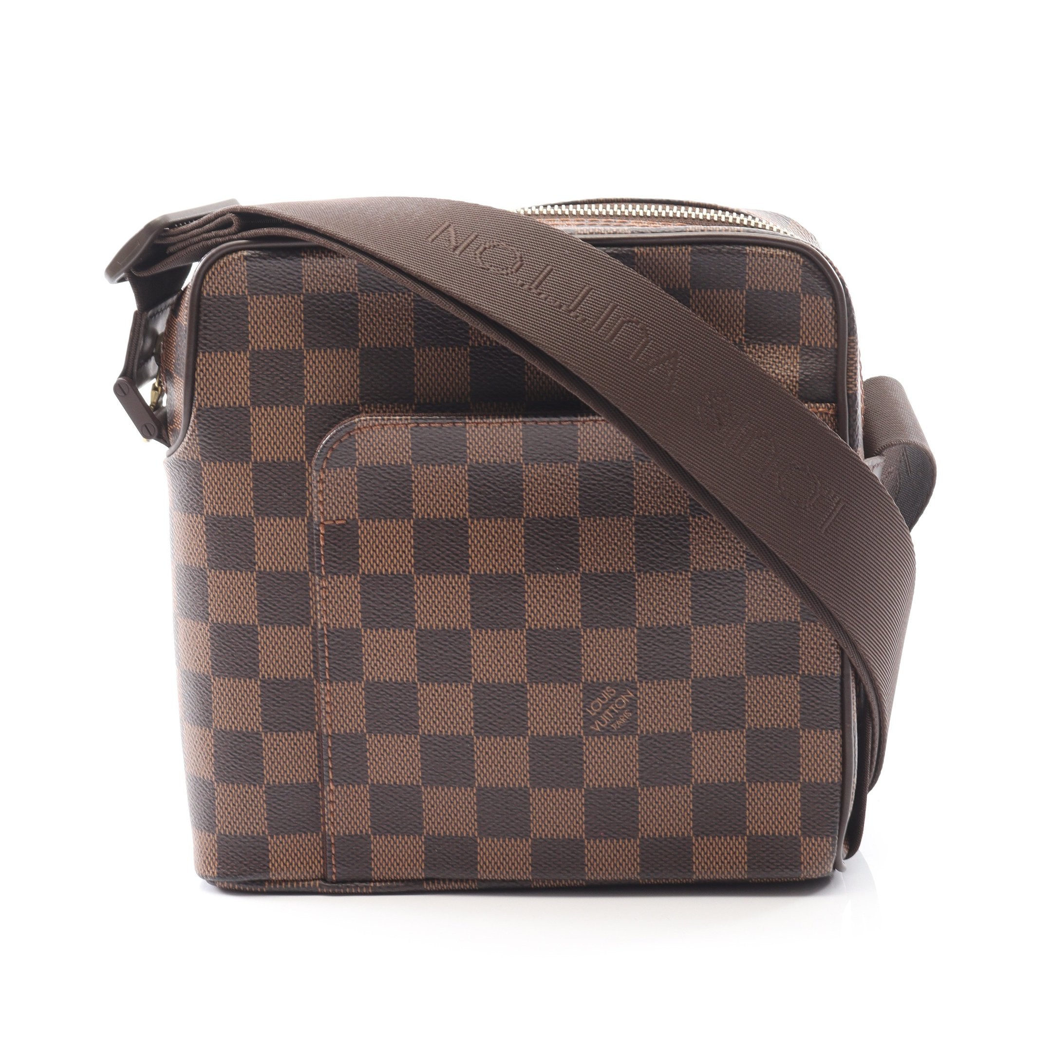 LOUIS VUITTON◇オラフPM_ダミエ・エベヌ_BRW/PVC/BRW// LOUIS VUITTON