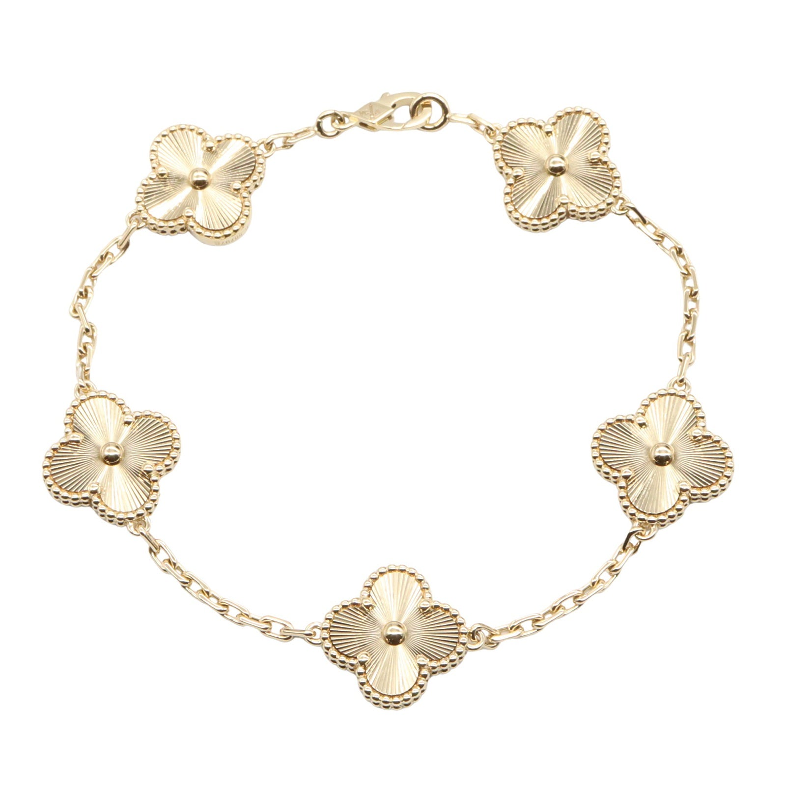 ヴィンテージアルハンブラ ブレスレット 5モチーフ ギヨシェ