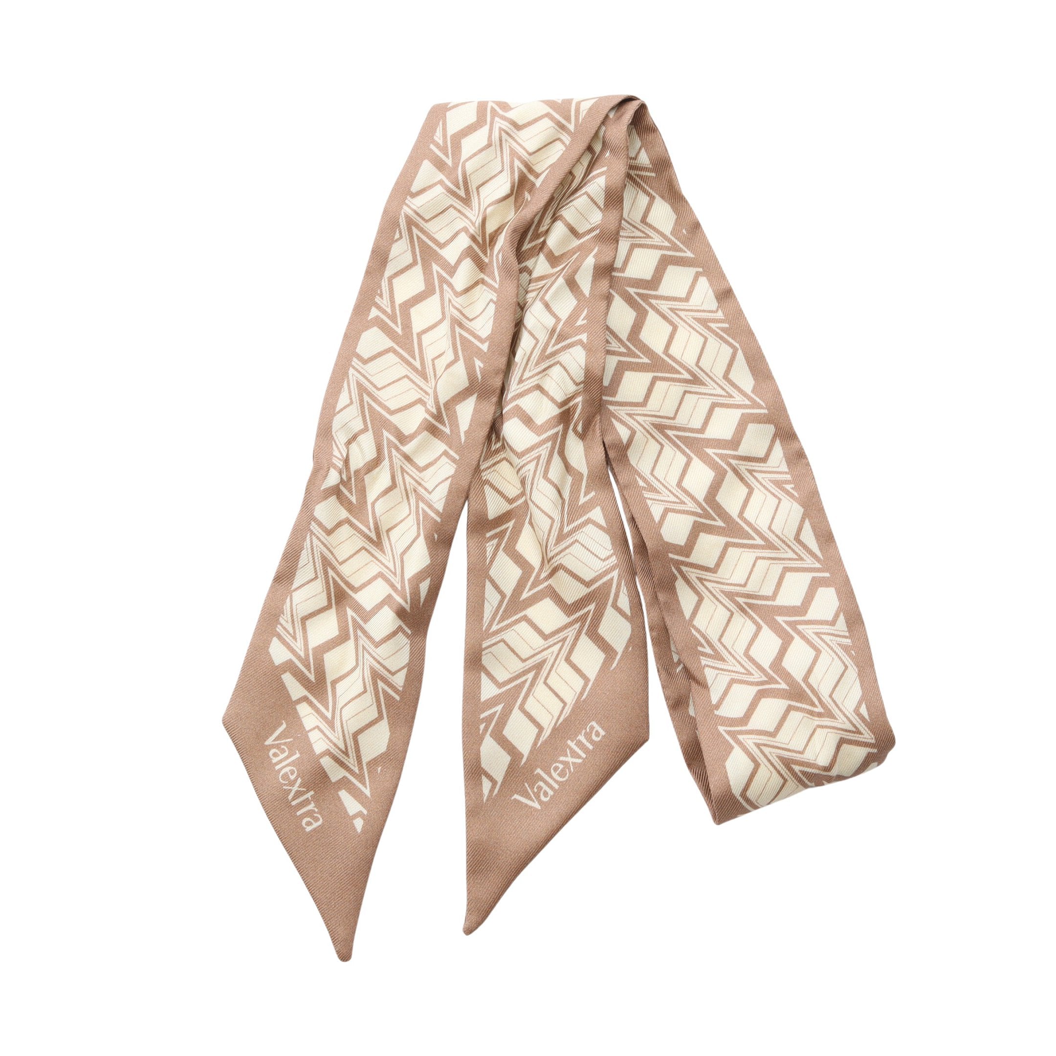 シルクバンド アブストラクト ドローイング リボン スカーフ 総