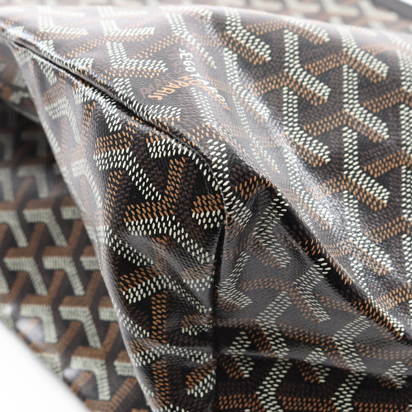 サンルイPM ハンドバッグ トートバッグ コーティングキャンバス レザー ブラック マルチカラー ゴヤール バッグ GOYARD