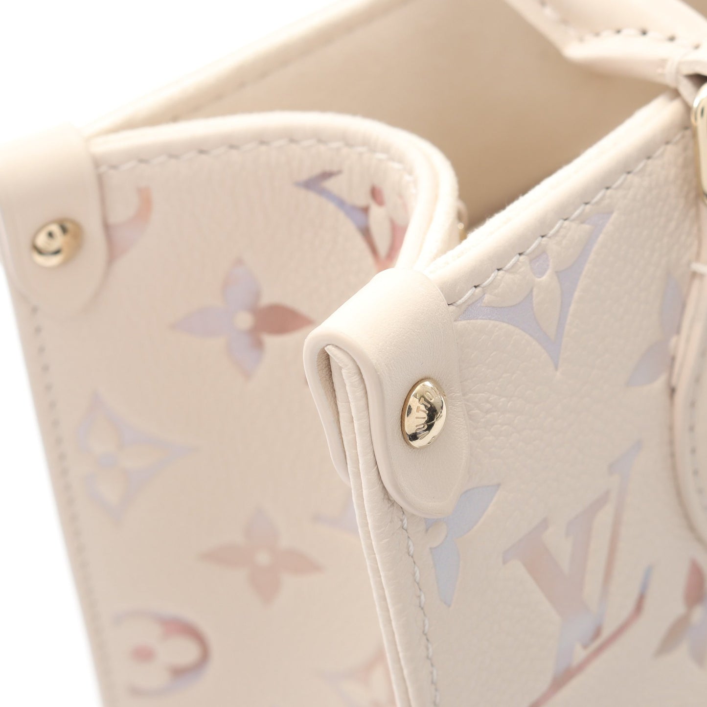 オンザゴーPM モノグラムアンプラント ドリームクリーム ハンドバッグ レザー アイボリー 2WAY ルイヴィトン バッグ LOUIS VUITTON