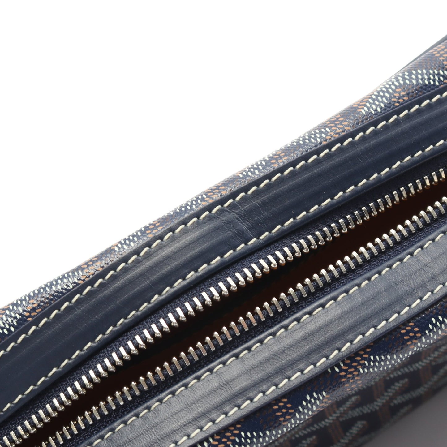 カップヴェールPM ショルダーバッグ コーティングキャンバス レザー ネイビー マルチカラー ゴヤール バッグ GOYARD