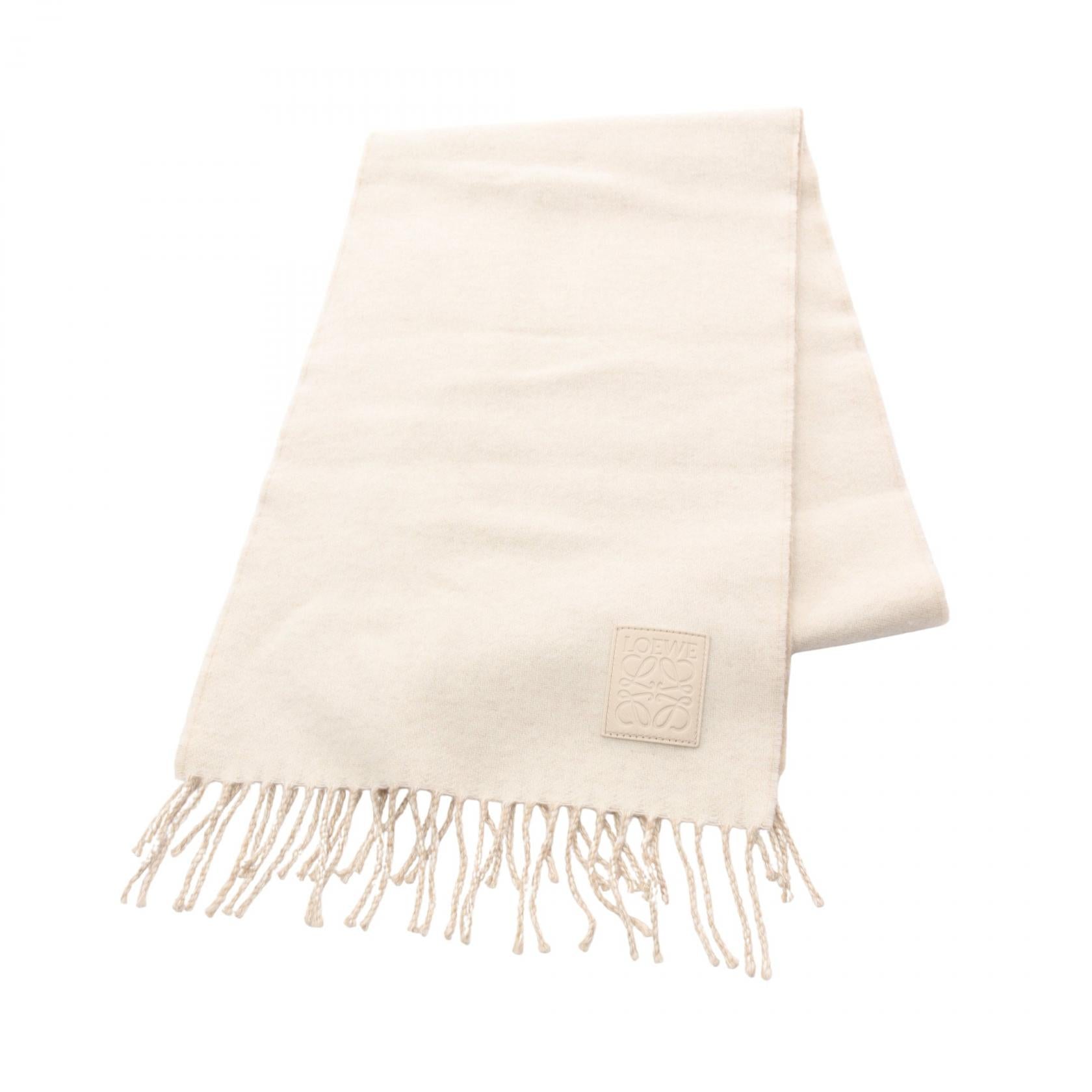 アナグラム マフラー バイカラー ウール カシミヤ ベージュ ロエベ – RECLO