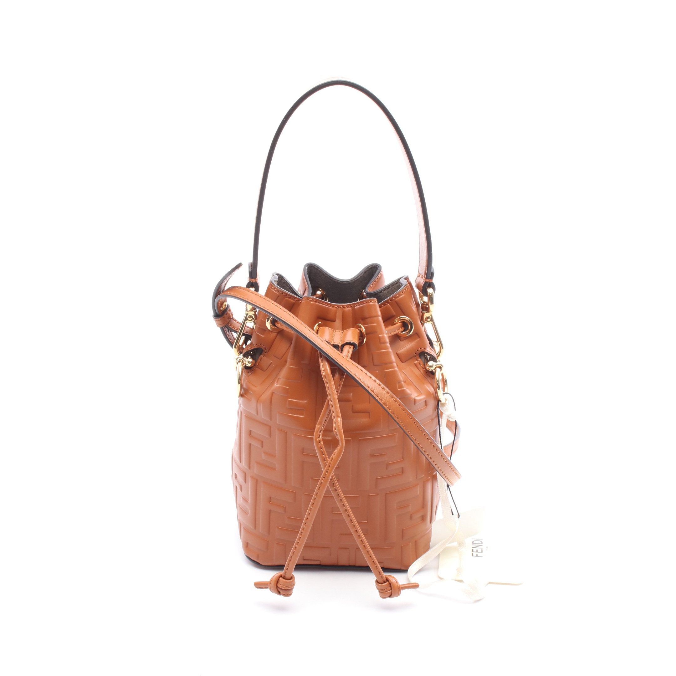 FENDI フェンディ ハンドバッグ ミニ モントレゾール ズッカ ミニ モントレゾール ズッカ ハンドバッグ レザー ブラウン 2WAY