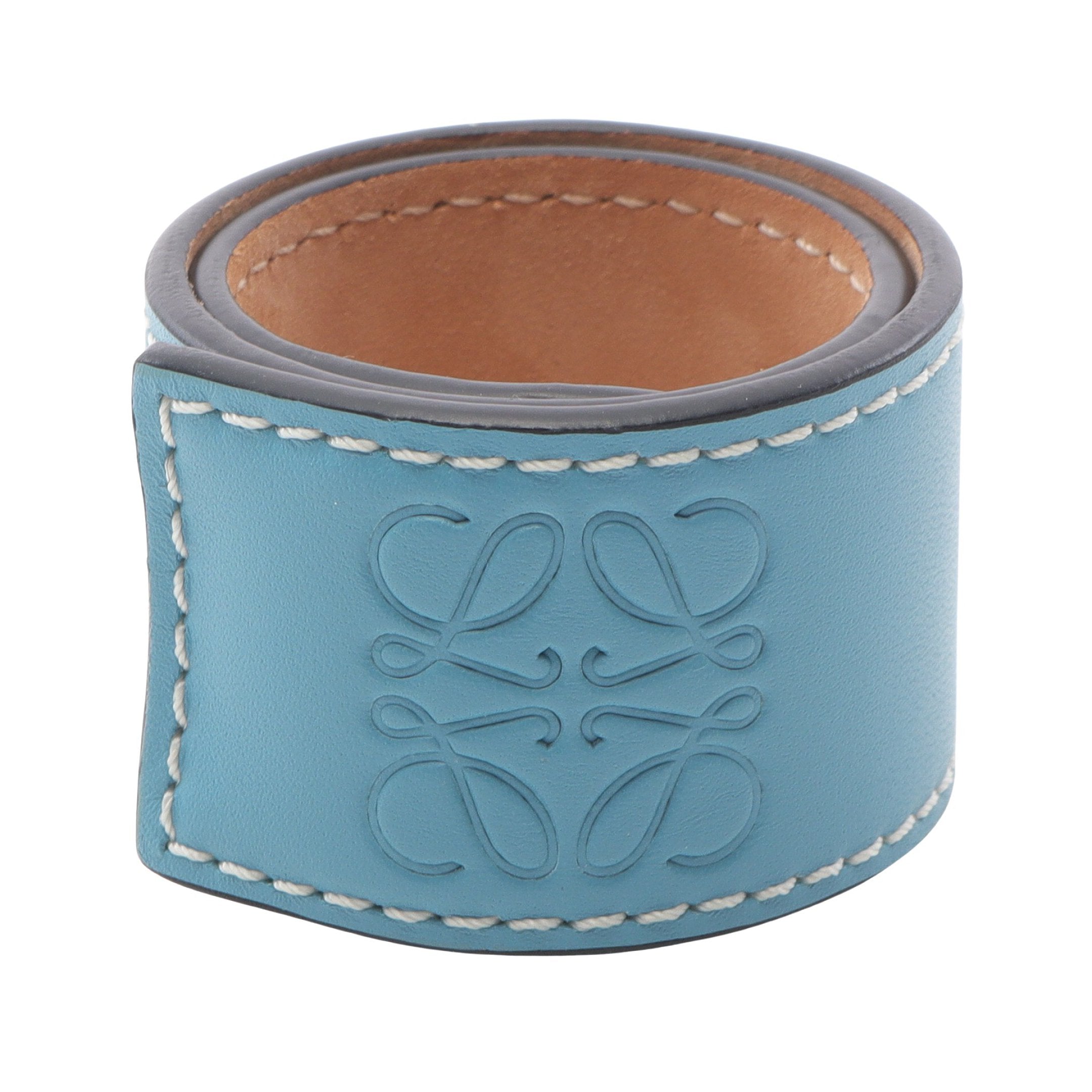 アナグラム スラップ スモール ブレスレット レザー ライトブルー