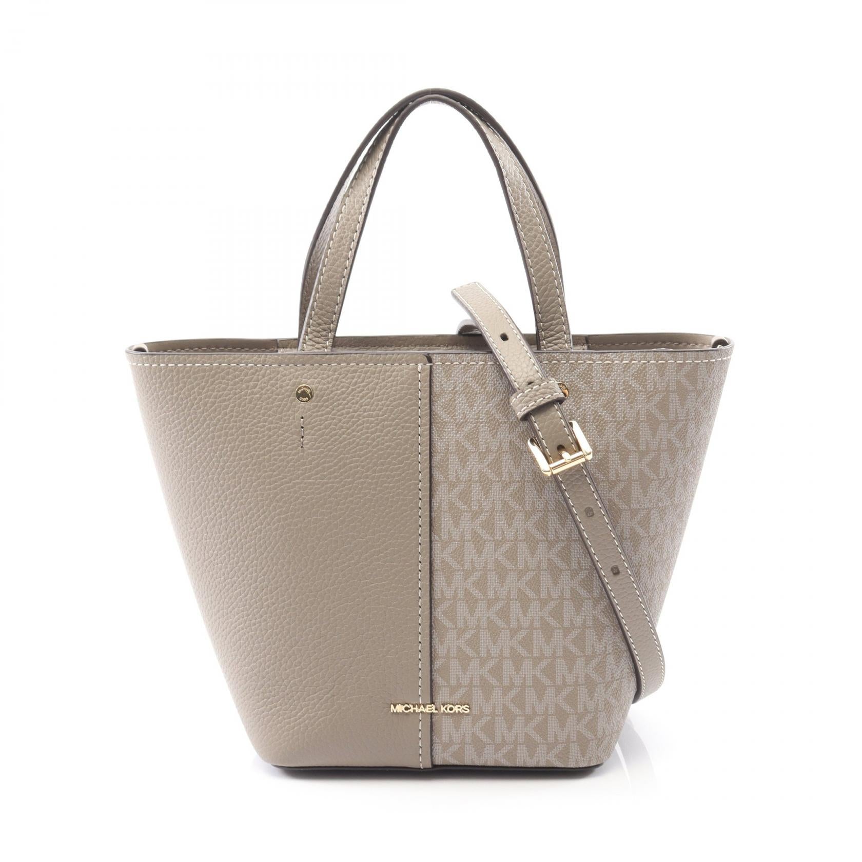 FLORA フローラ ミディアム ハンドバッグ レザー PVCコーティング  