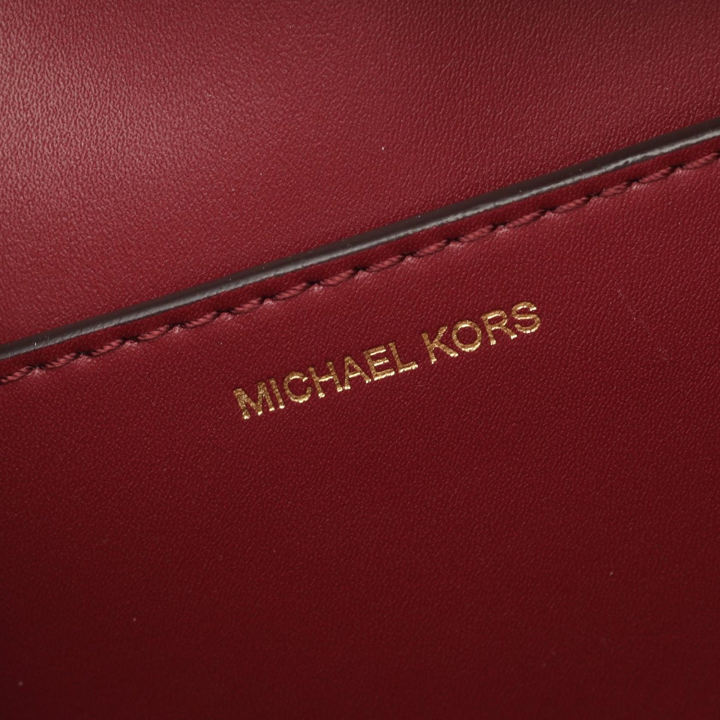 FLORA フローラ ミディアム ハンドバッグ レザー PVCコーティングキャンバス ボルドー マイケルコース バッグ MICHAEL KORS