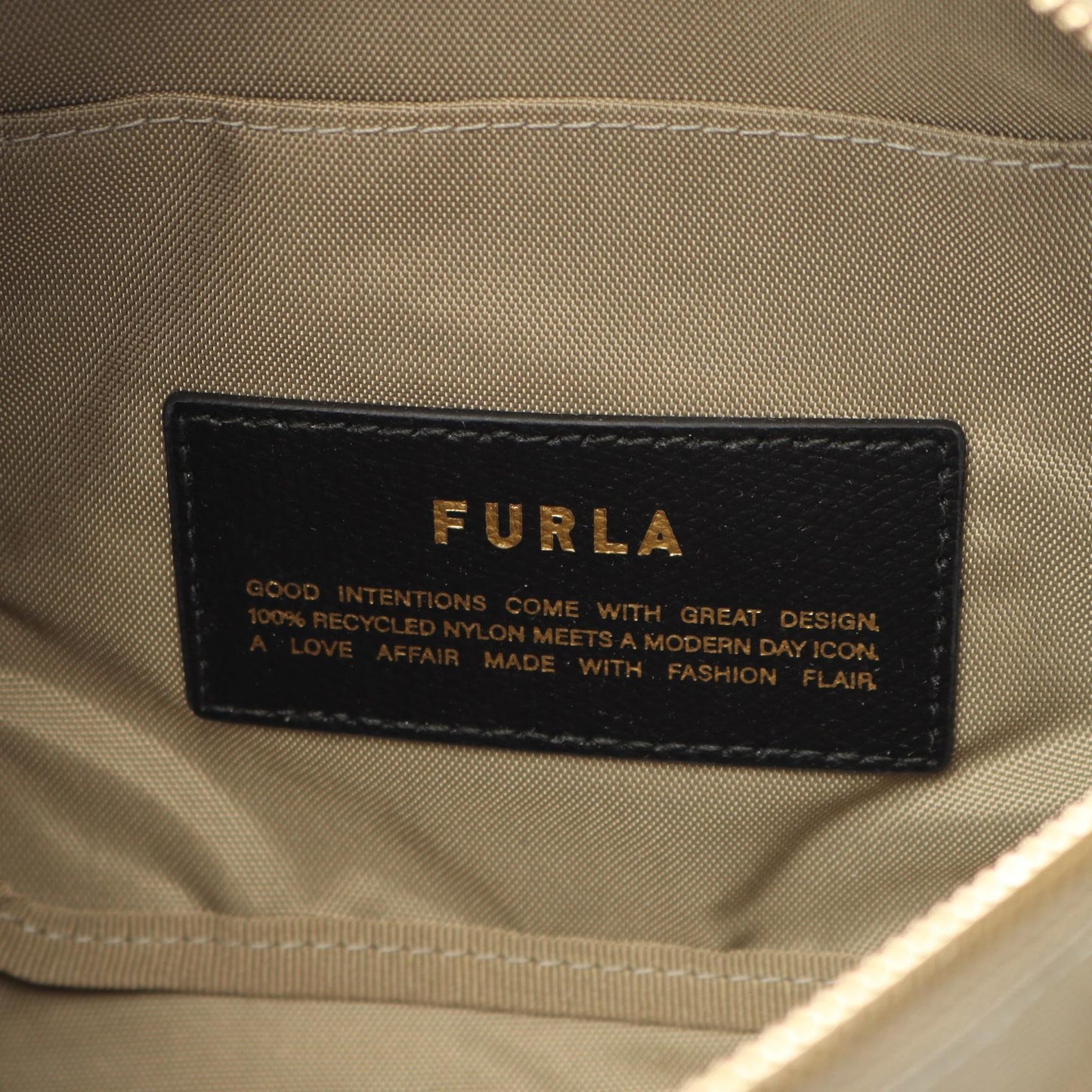 PIUMA ピューマ S ハンドバッグ トートバッグ ナイロン レザー ブラック フルラ バッグ FURLA
