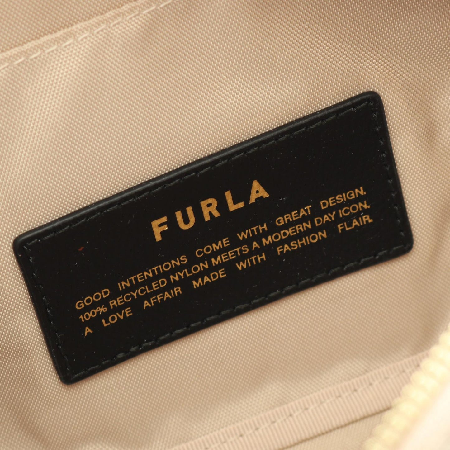 PIUMA ピューマ S ハンドバッグ トートバッグ ナイロン レザー ベージュ カーキグリーン フルラ バッグ FURLA
