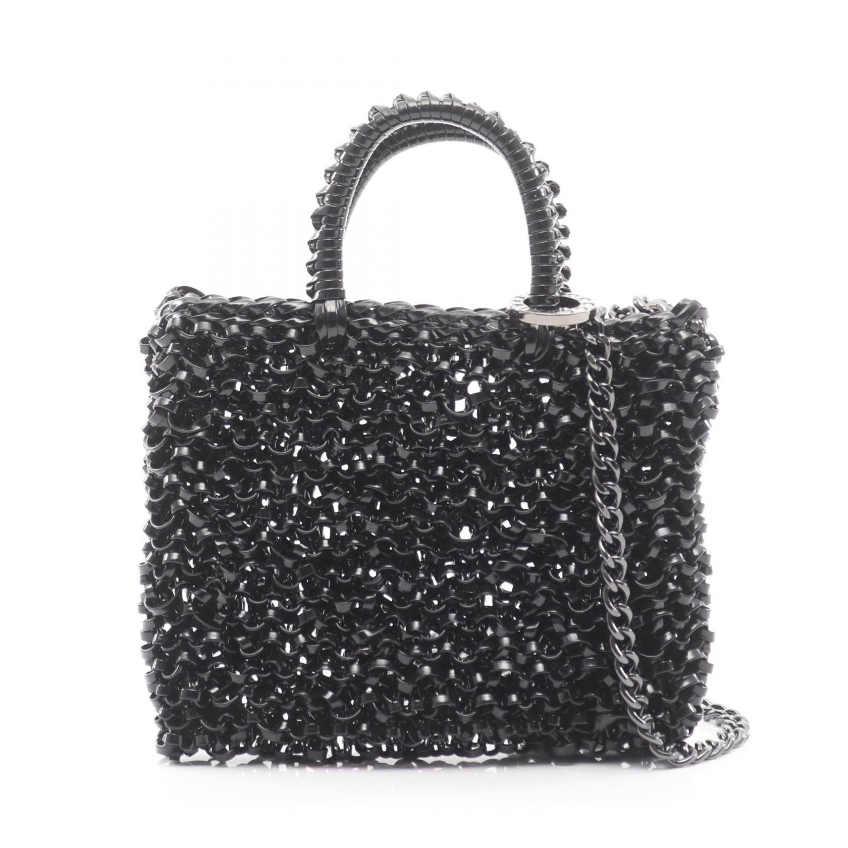 ワイヤーバッグ ピコ チェーンショルダーバッグ PVC ブラック