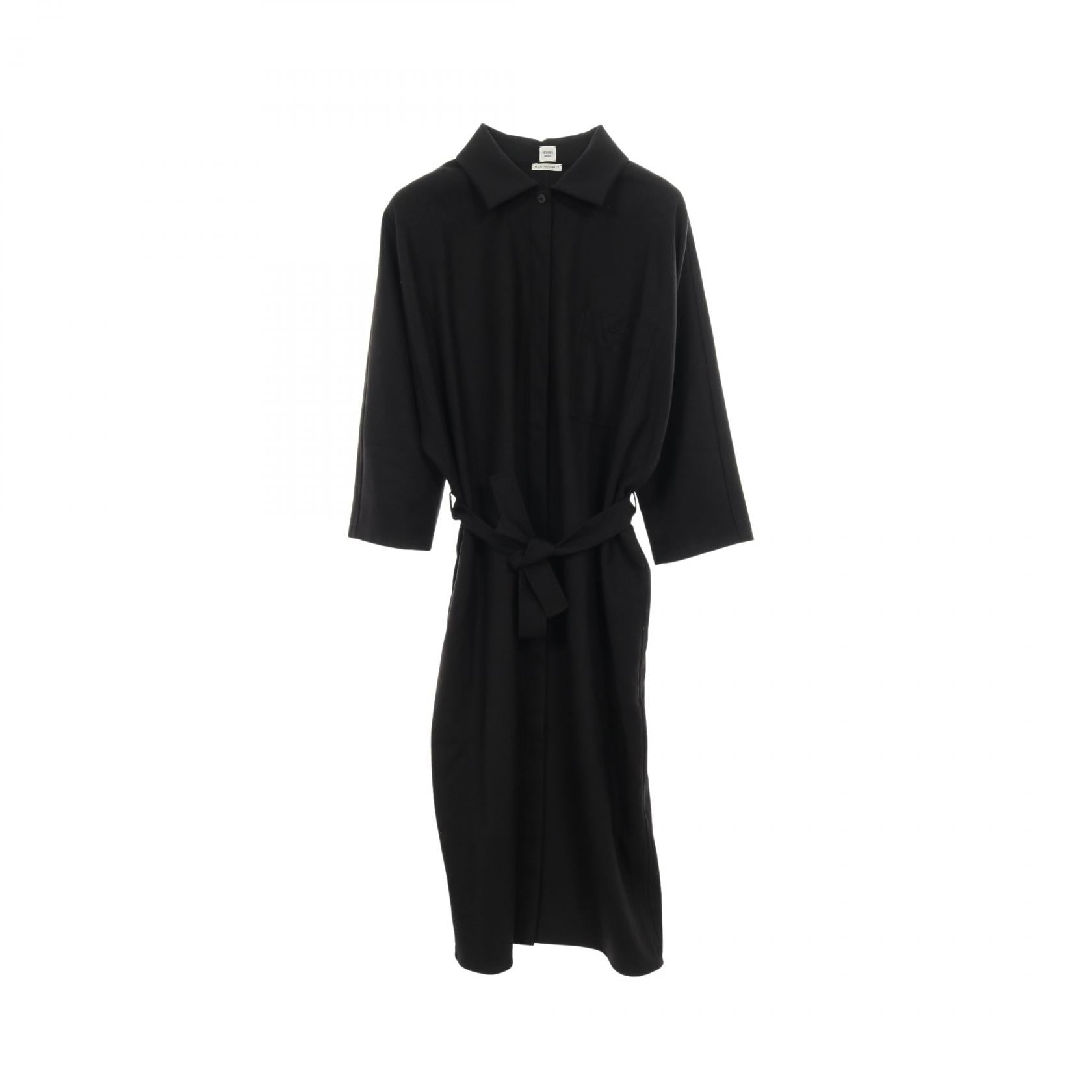 シャツワンピース ウール ブラック エルメス – RECLO
