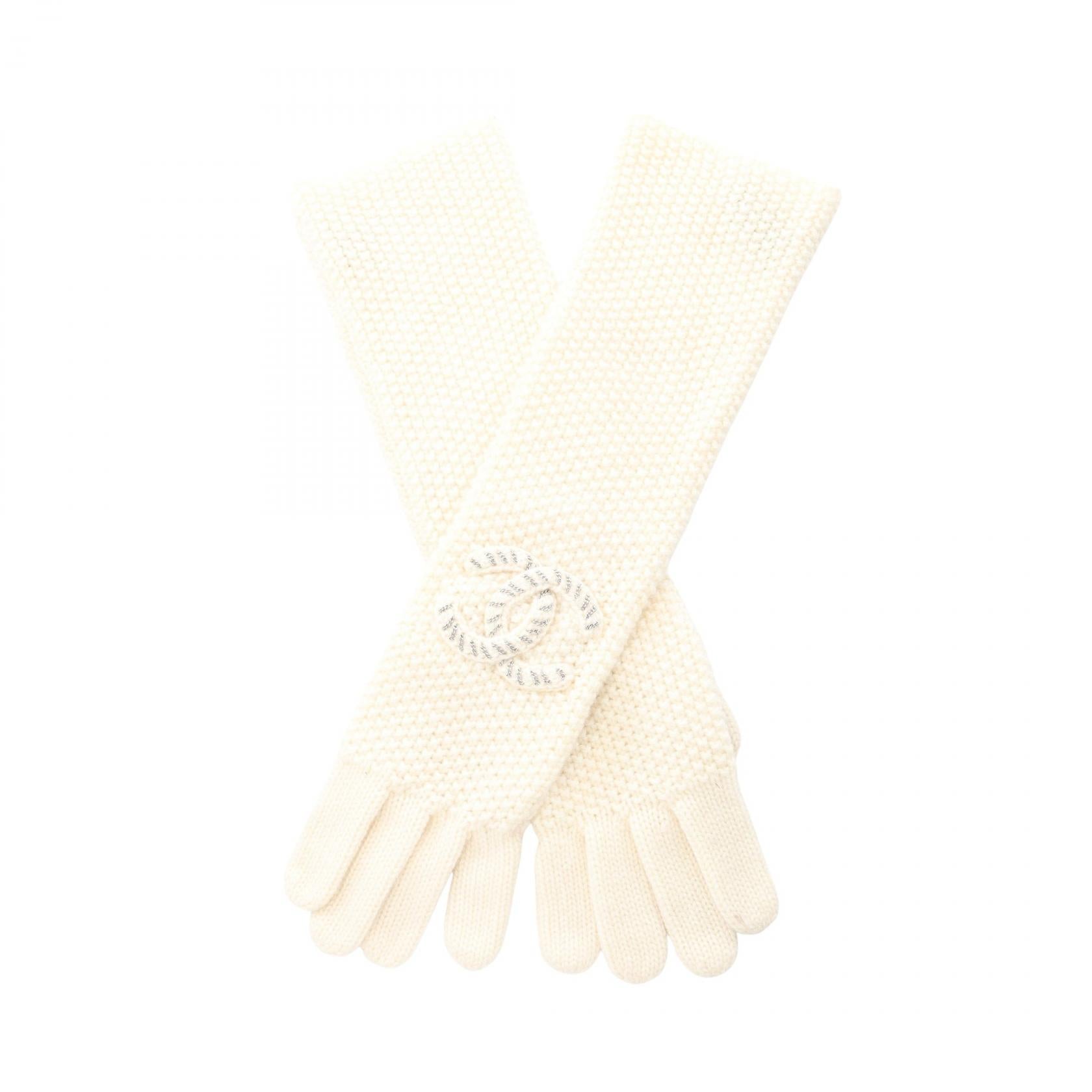ココマーク 手袋 グローブ カシミヤ アイボリー シャネル – RECLO