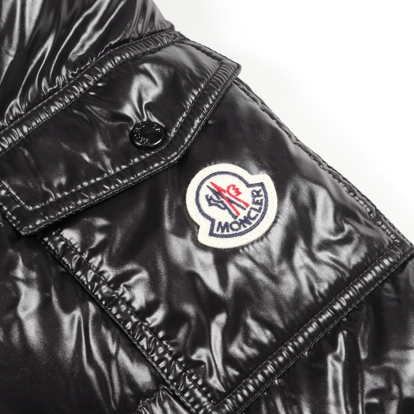 COURCELLES ダウンコート ナイロン ブラック フード付き 25AW モンクレール アウター MONCLER