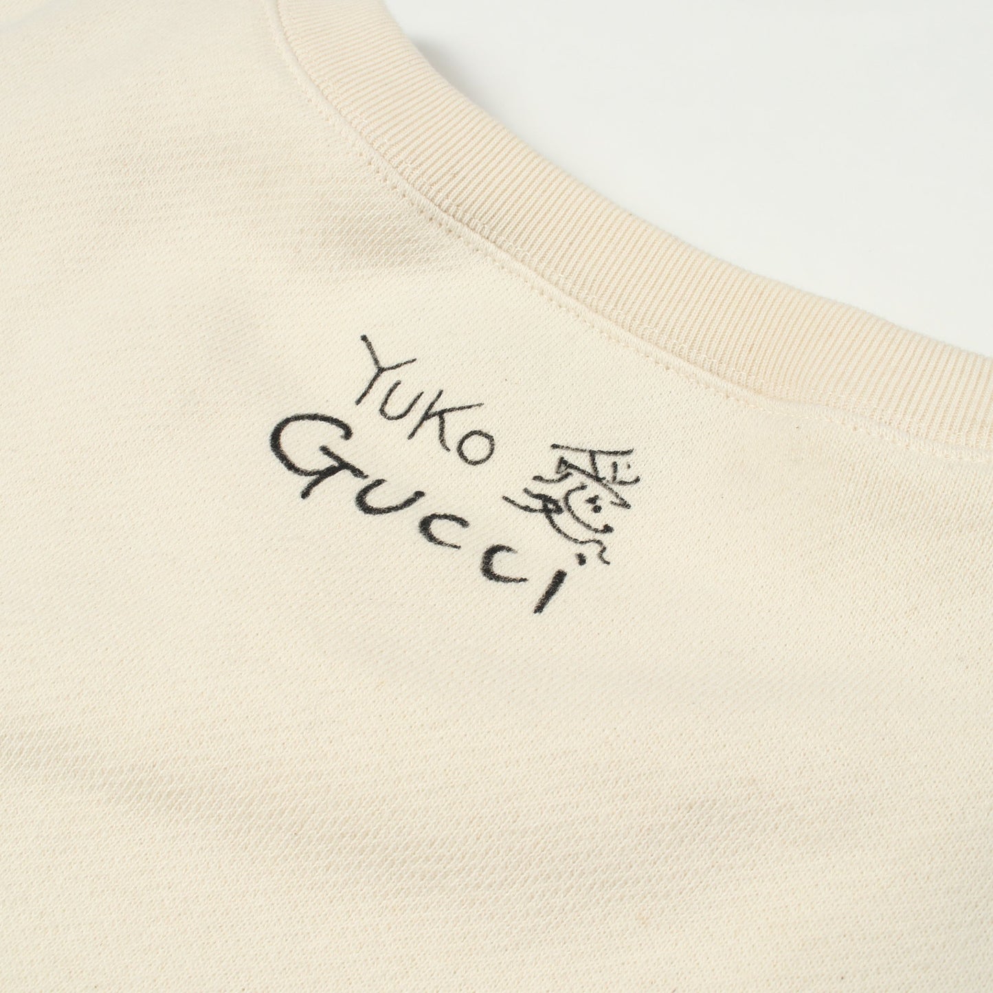GUCCI × ヒグチユウコ スウェットシャツ コットン アイボリー ブラック レッド グッチ トップス GUCCI