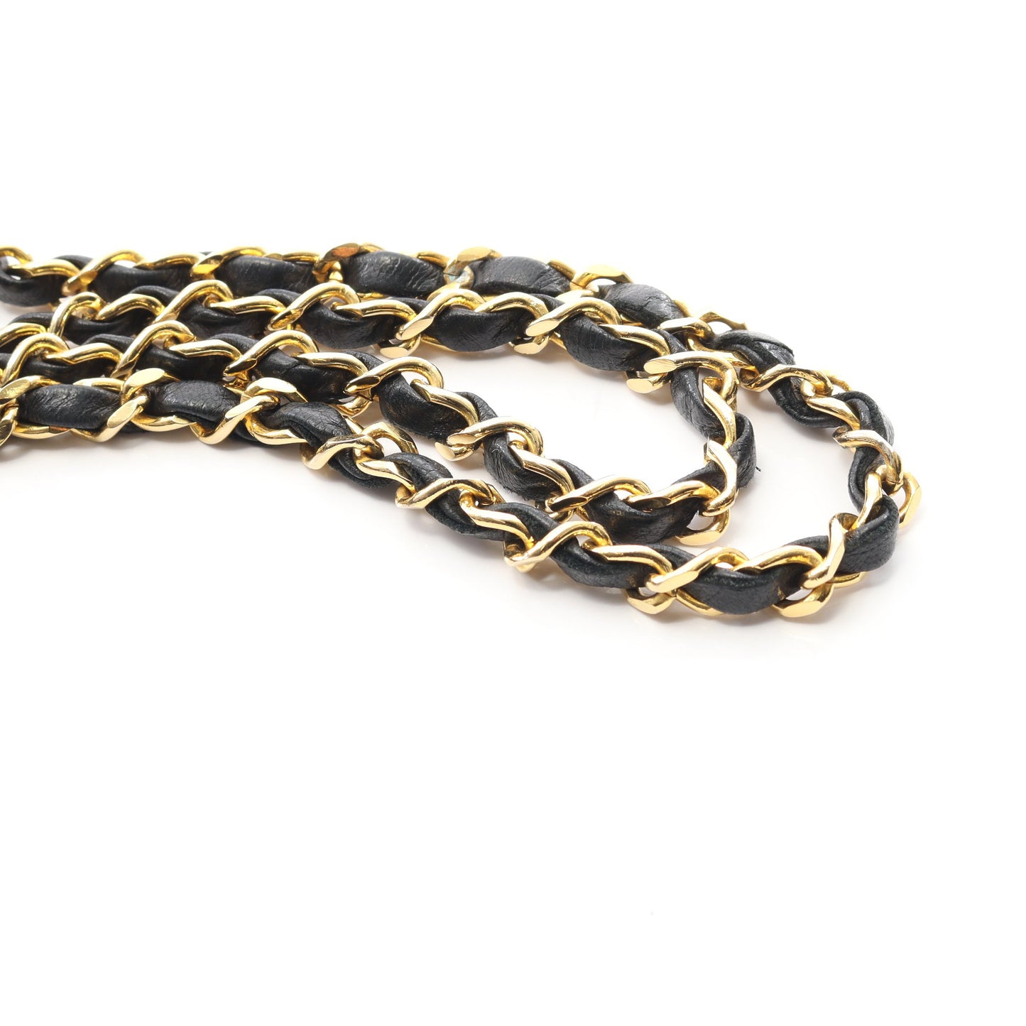 マトラッセ Wチェーンショルダーバッグ ラムスキン ブラック ゴールド金具 ヴィンテージ シャネル バッグ CHANEL
