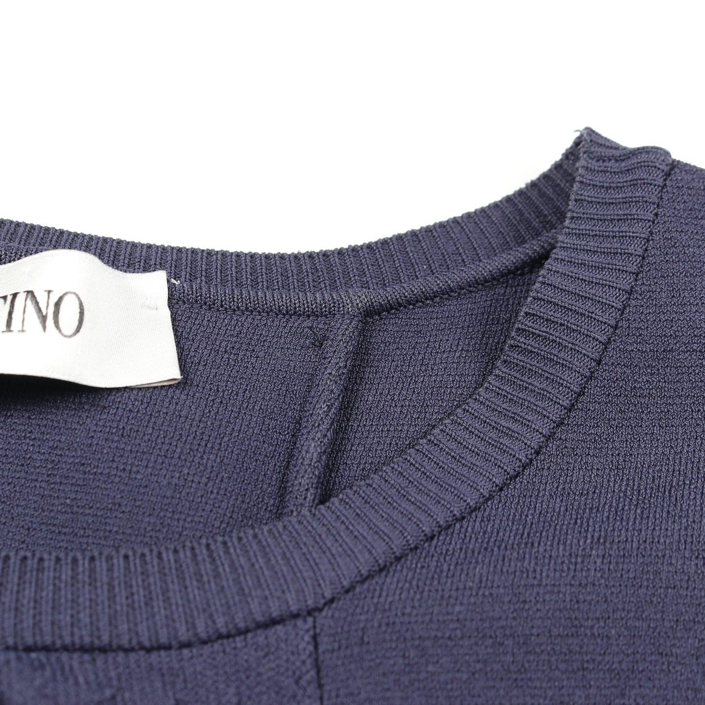 ワンピース ノースリーブ レーヨン ネイビー ヴァレンティノ ワンピース VALENTINO