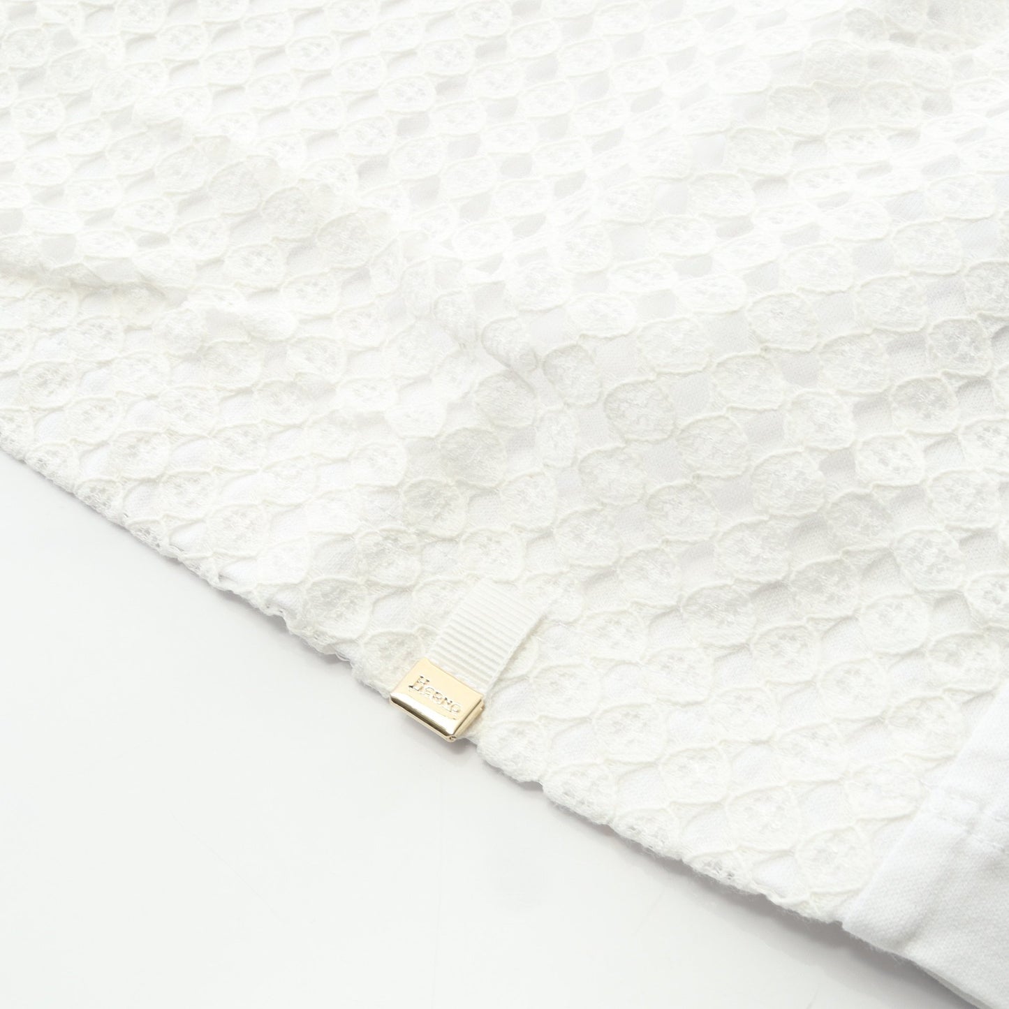 SUPERFINE COTTON JERSEY SPRING LACE Tシャツ レース コットン ホワイト ヘルノ トップス HERNO
