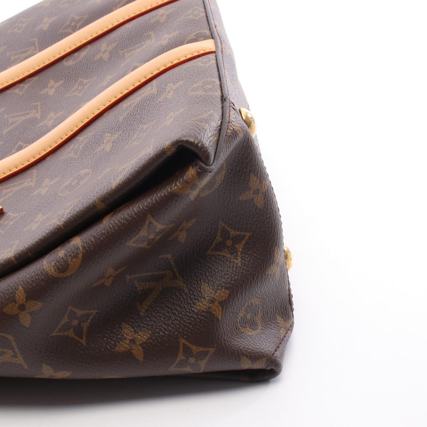 スフロ MM モノグラム ハンドバッグ PVC レザー ブラウン ルイヴィトン バッグ LOUIS VUITTON