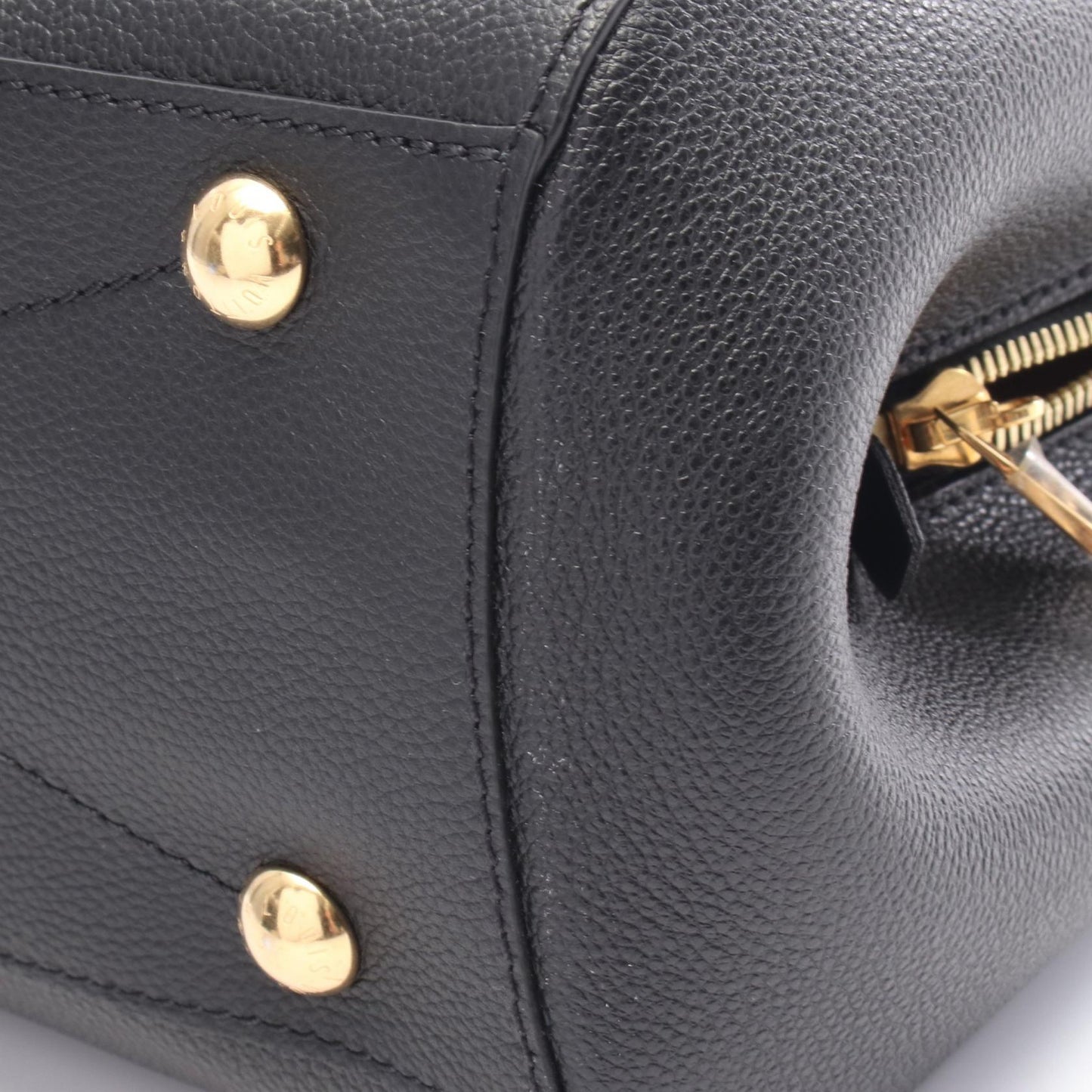 モンテーニュ MM モノグラムアンプラント ハンドバッグ レザー ブラック ベージュ 2WAY ルイヴィトン バッグ LOUIS VUITTON