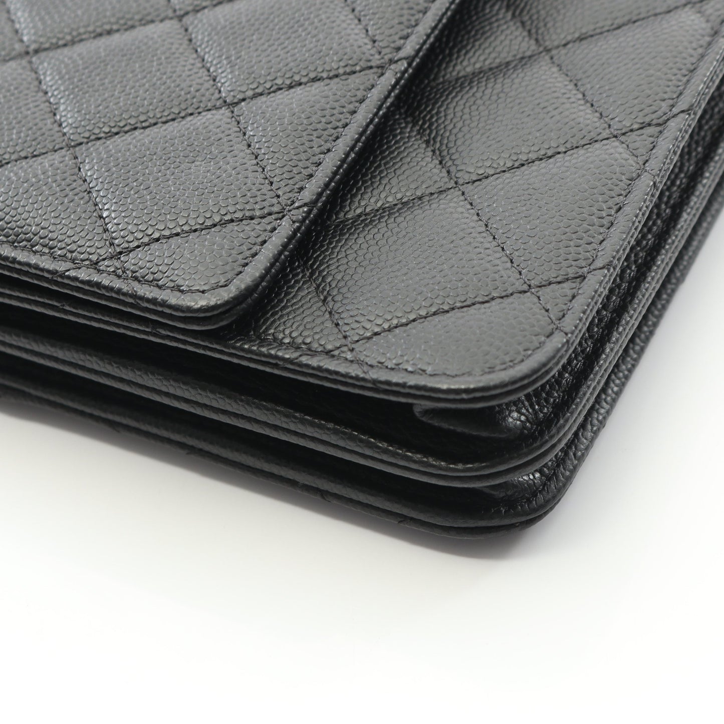 マトラッセ チェーンウォレット キャビアスキン ブラック ゴールド金具 シャネル バッグ CHANEL