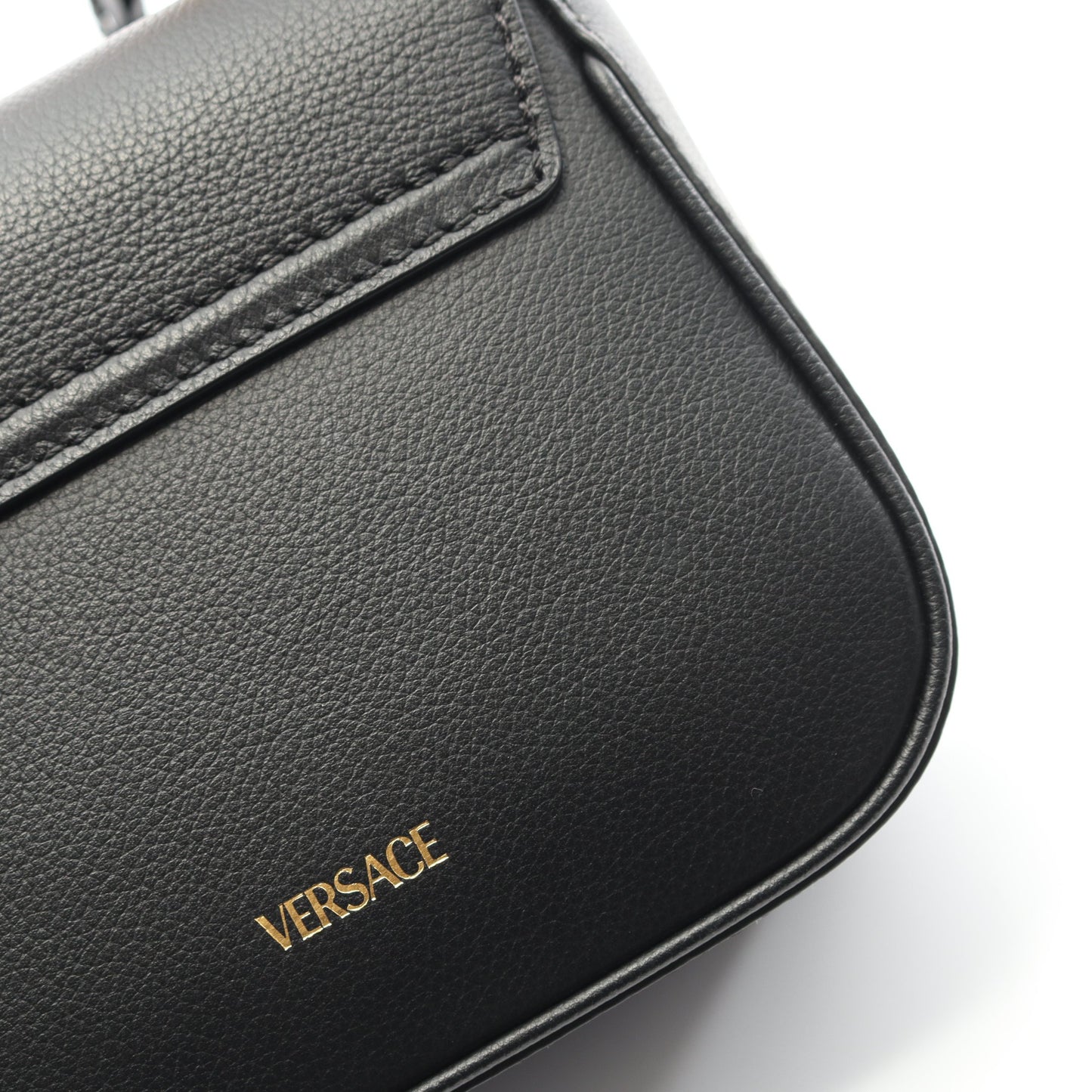 ラ メデューサ ハンドバッグ レザー ブラック 2WAY ヴェルサーチ バッグ Versace