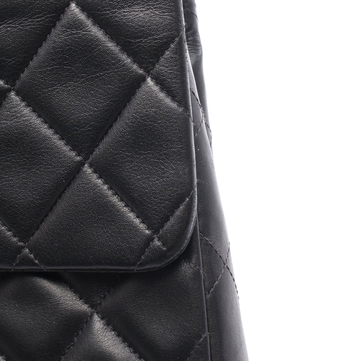 デカマトラッセ34 Wチェーンショルダーバッグ ラムスキン ブラック ゴールド金具 シャネル バッグ CHANEL