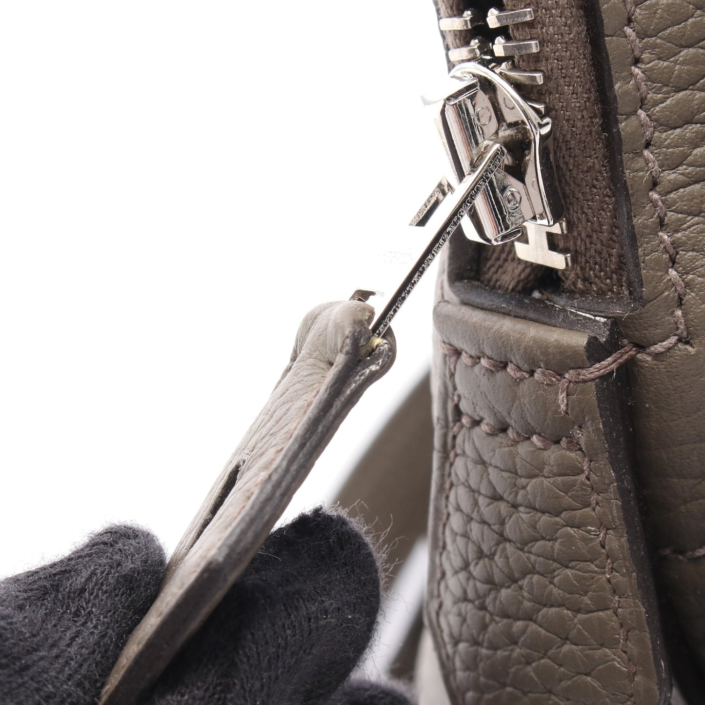 ボリード31 エタン ハンドバッグ トリヨンクレマンス グレーベージュ シルバー金具 2WAY Y刻印 エルメス バッグ HERMES