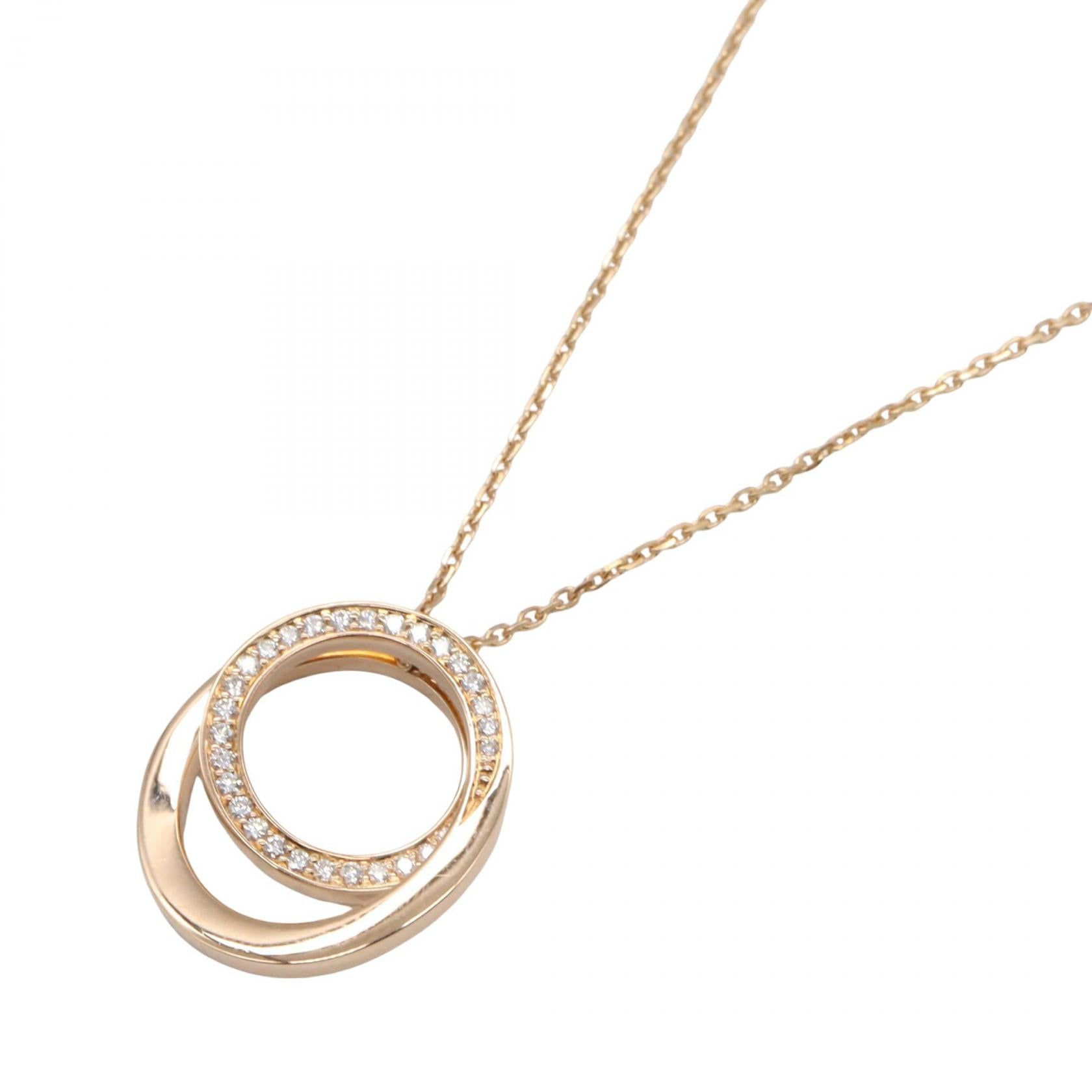Cartier ピンクゴールド ダイヤモンド ネックレス エタンセル ダイヤ ネックレス ネックレス K18PG ダイヤモンド ピンク