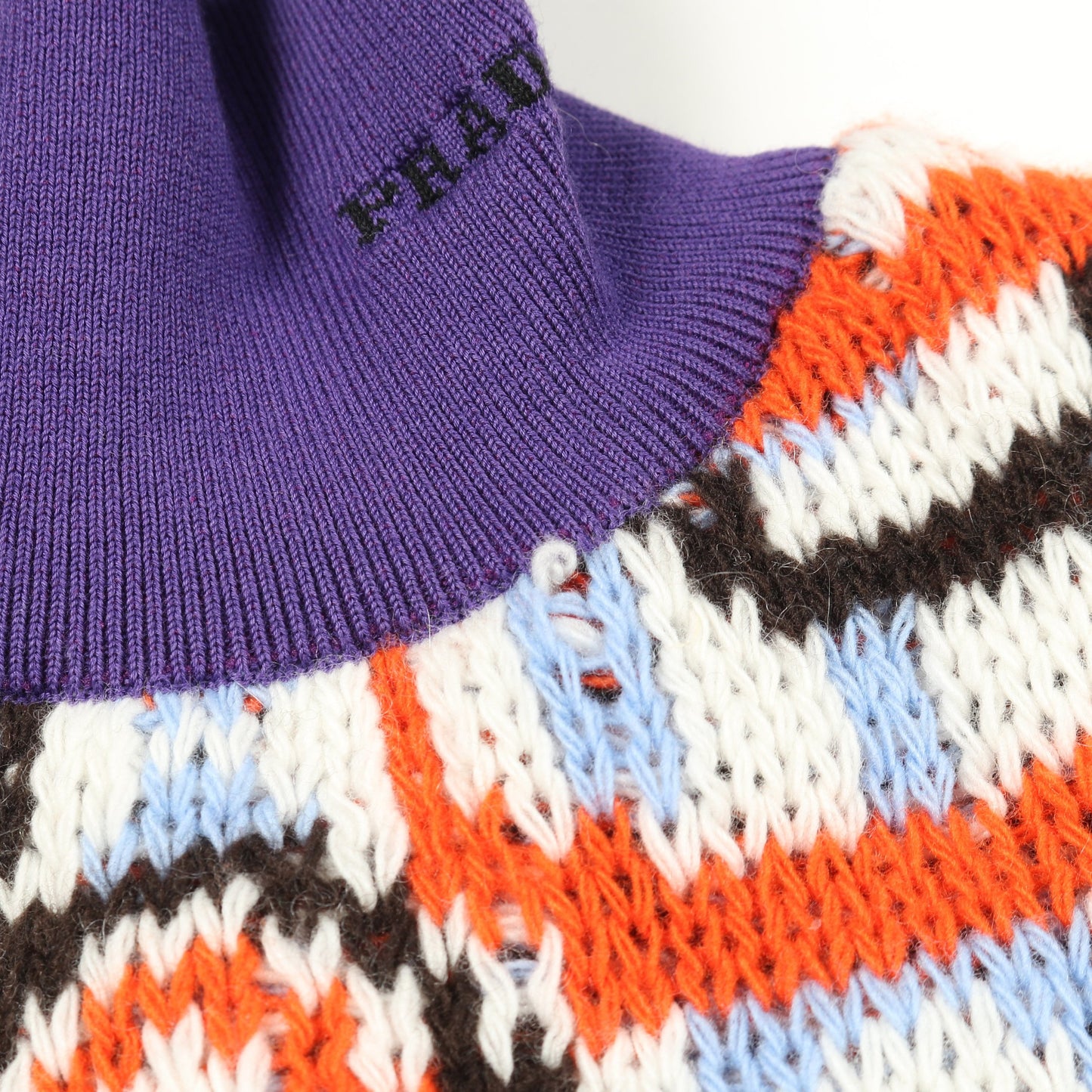 geometric motif ニット ウール カシミヤ コットン ホワイト マルチカラー プラダ トップス PRADA