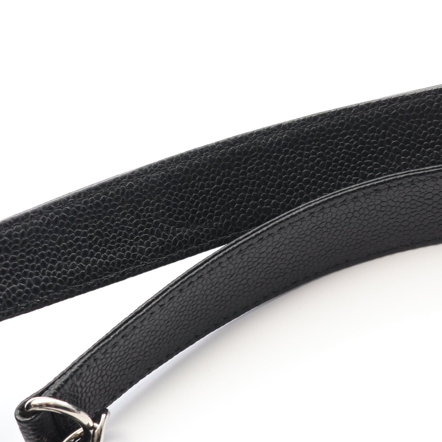 マトラッセ PST チェーンショルダーバッグ チェーントートバッグ キャビアスキン ブラック シルバー金具 シャネル バッグ CHANEL
