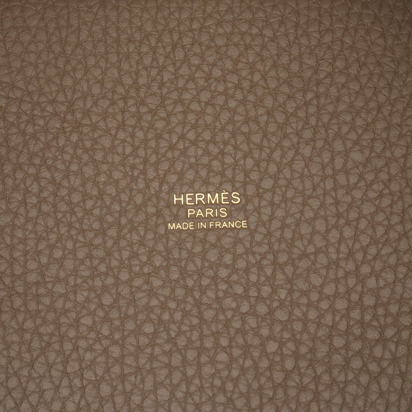 ピコタンロックPM エトゥープ ハンドバッグ トリヨンクレマンス グレーブラウン ゴールド金具 K刻印 エルメス バッグ HERMES