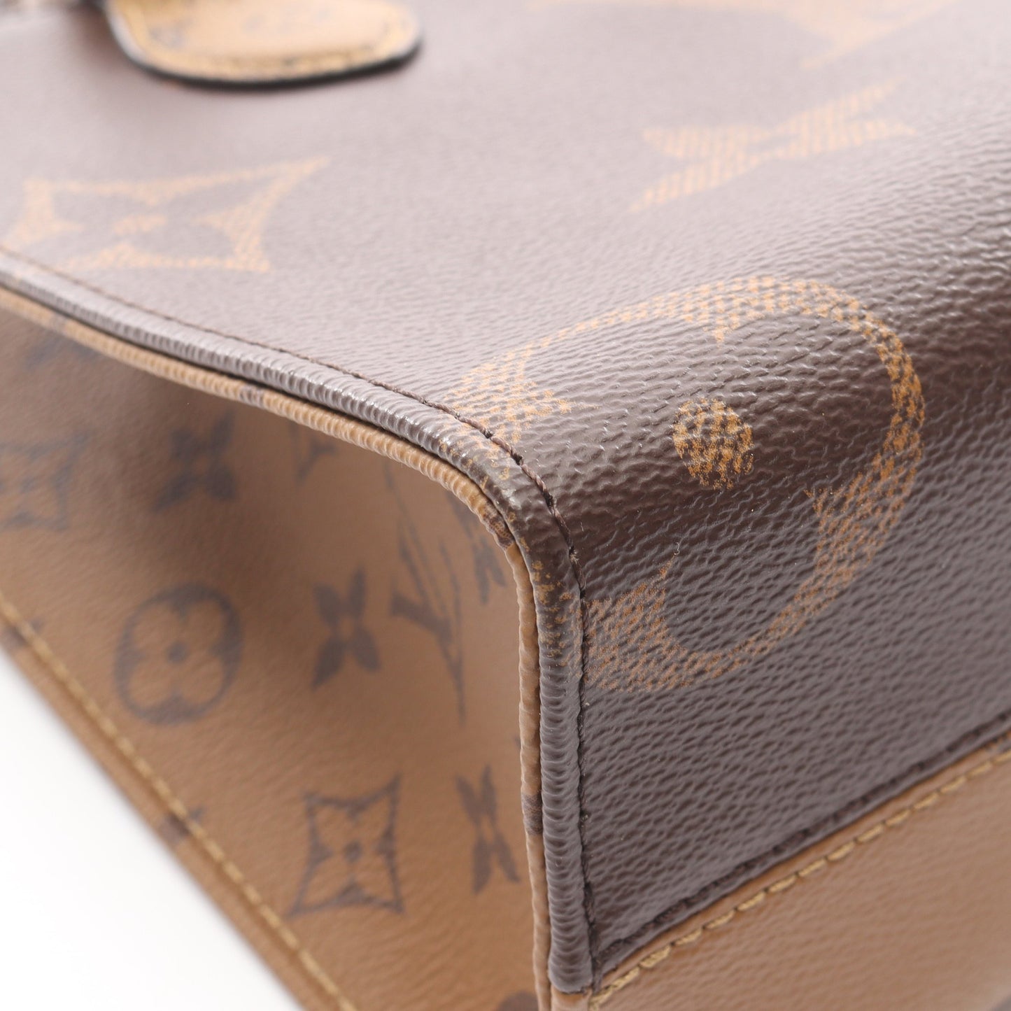 オンザゴーPM モノグラムジャイアント リバース ハンドバッグ PVC ブラウン ベージュ 2WAY ルイヴィトン バッグ LOUIS VUITTON