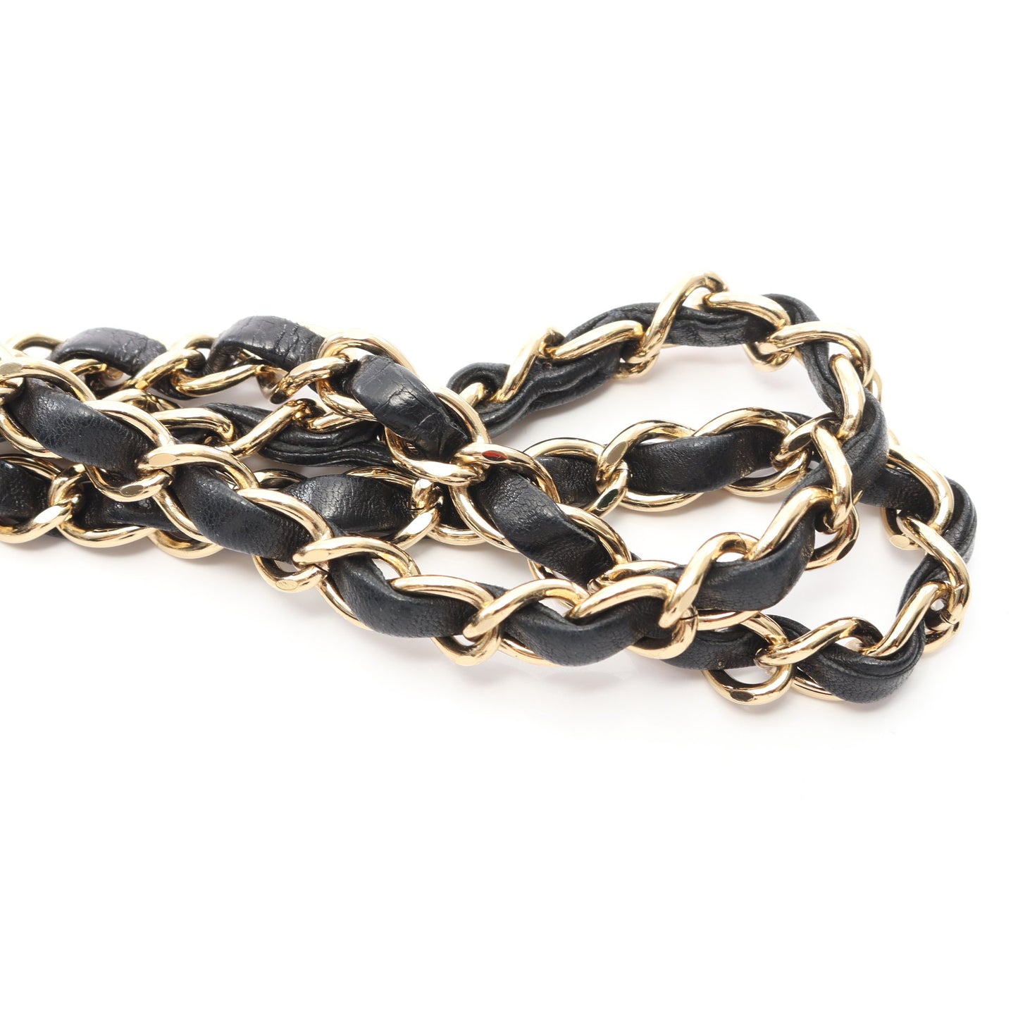 マトラッセ Wフラップ Wチェーンショルダーバッグ ラムスキン ブラック ゴールド金具 シャネル バッグ CHANEL