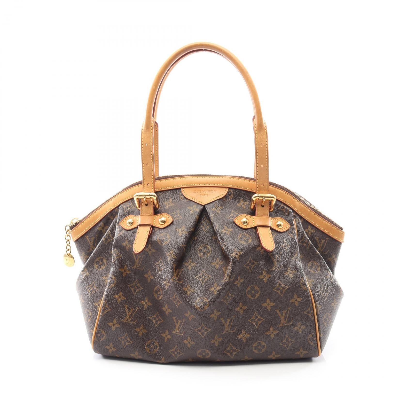 ティヴォリGM モノグラム ハンドバッグ PVC レザー ブラウン ルイ