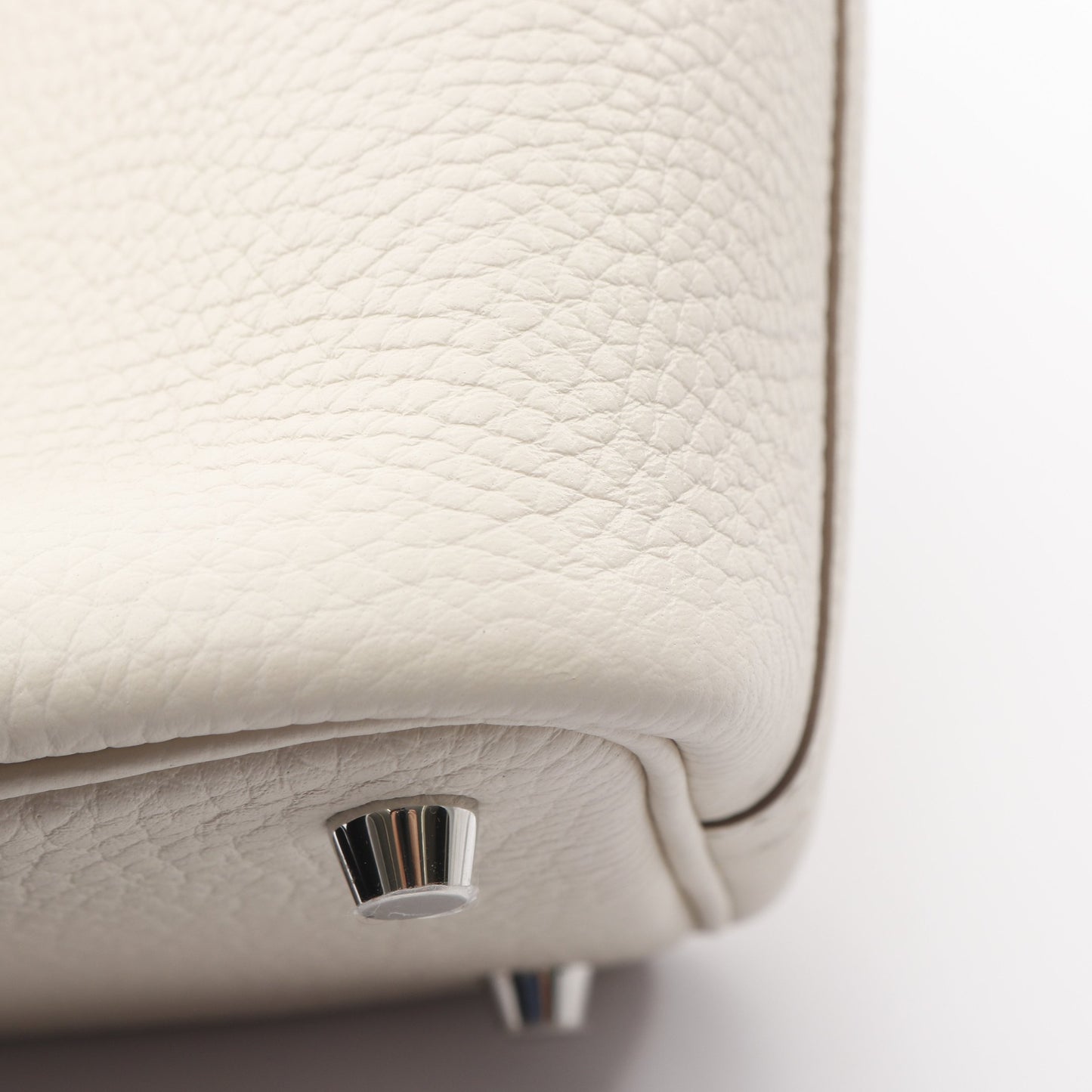 ピコタンロックPM クレ ハンドバッグ トリヨンクレマンス オフホワイト シルバー金具 K刻印 エルメス バッグ HERMES