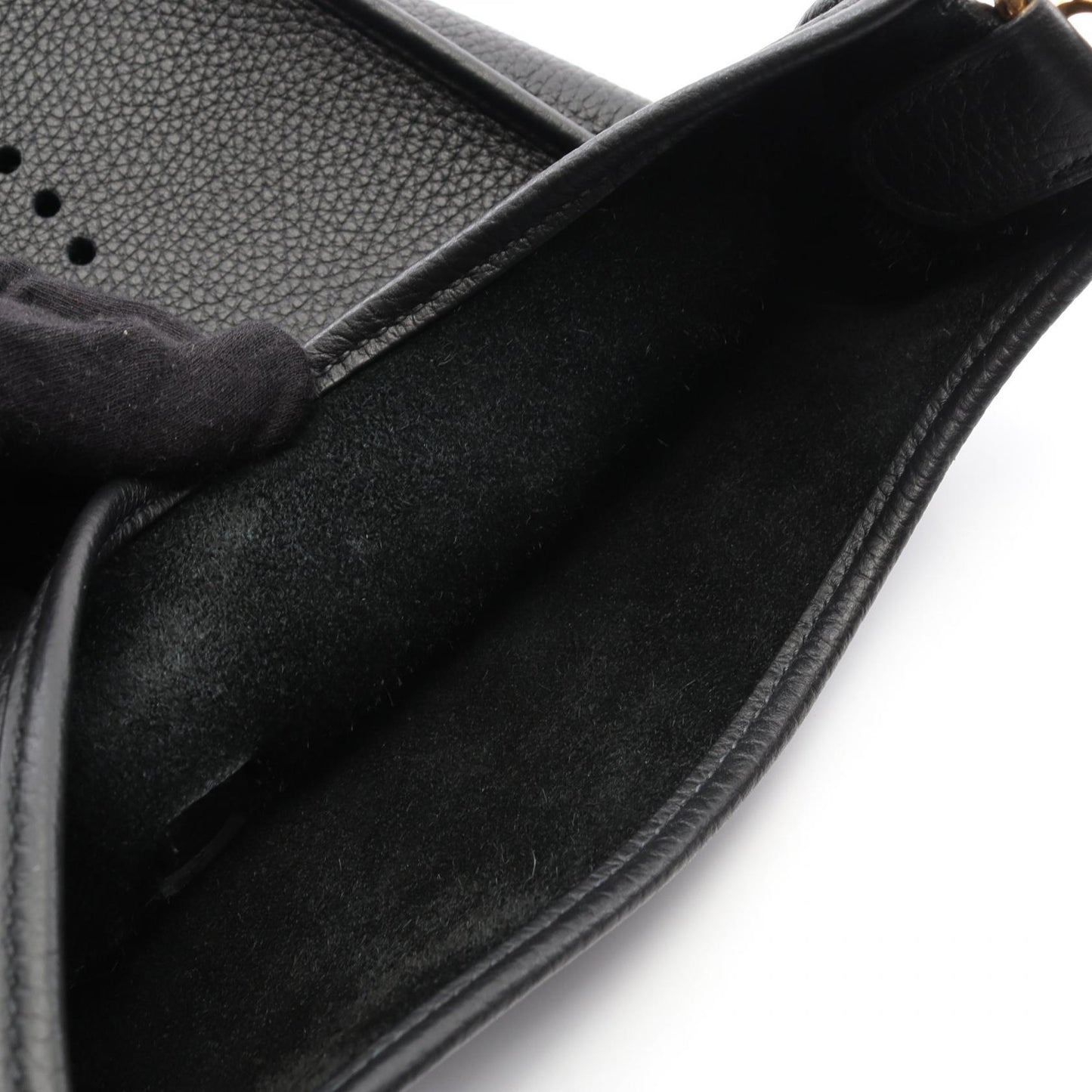 エヴリン 3 トロワ PM ショルダーバッグ トリヨンクレマンス ブラック ゴールド金具 B刻印 エルメス バッグ HERMES