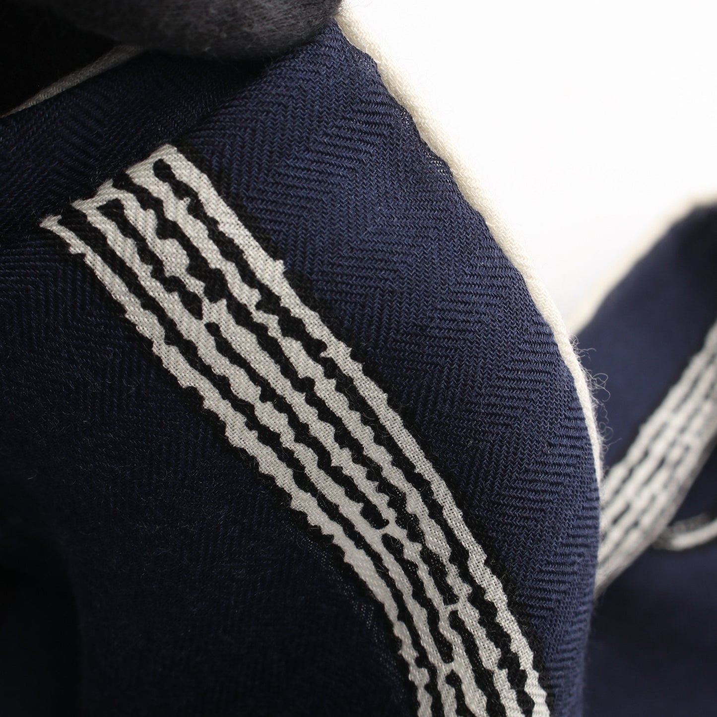 カレジェアン カレ140 Inventaire Poetique pour un Conte Sellier スカーフ ショール カシミヤ シルク ネイビー オフホワイト ブラック エルメス 財布・小物 HERMES