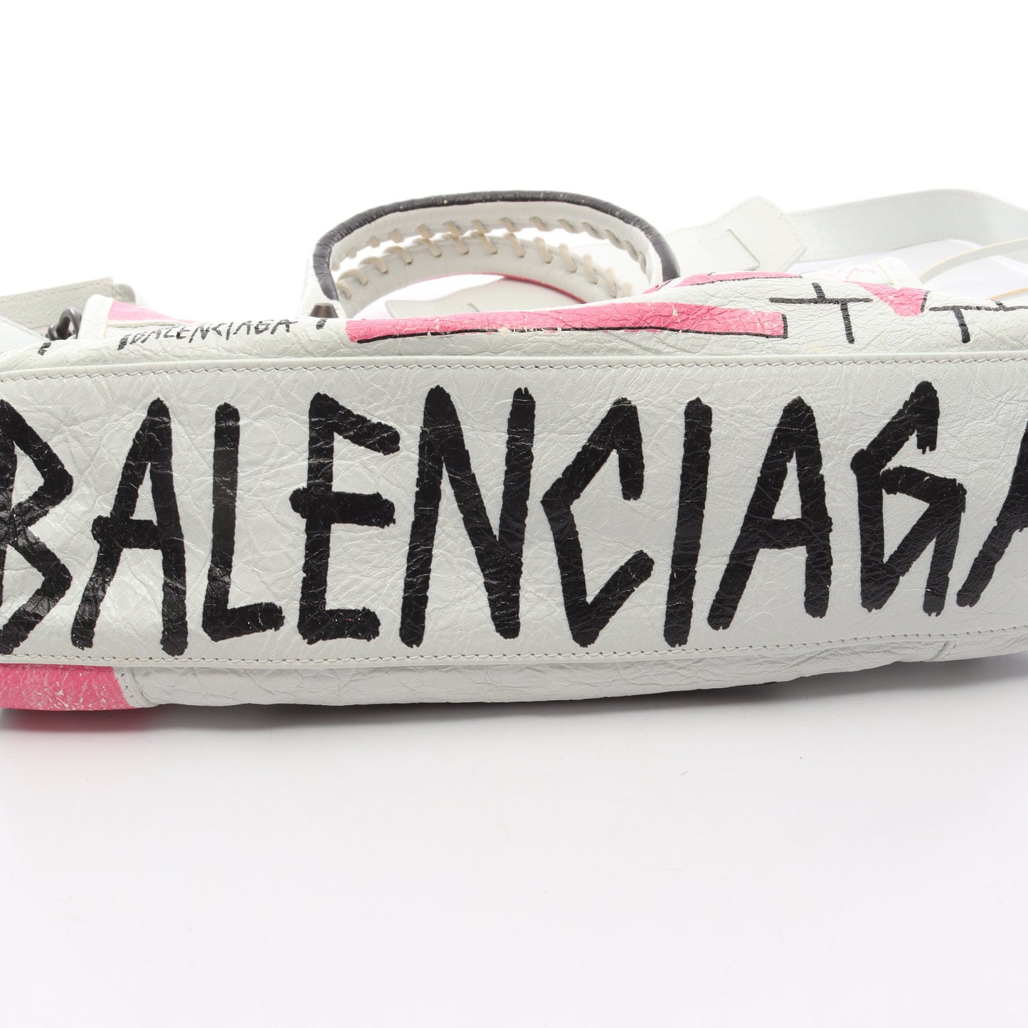 CLASSIC CITY S クラシック シティ S ハンドバッグ レザー ライトグレー マルチカラー 2WAY バレンシアガ バッグ BALENCIAGA