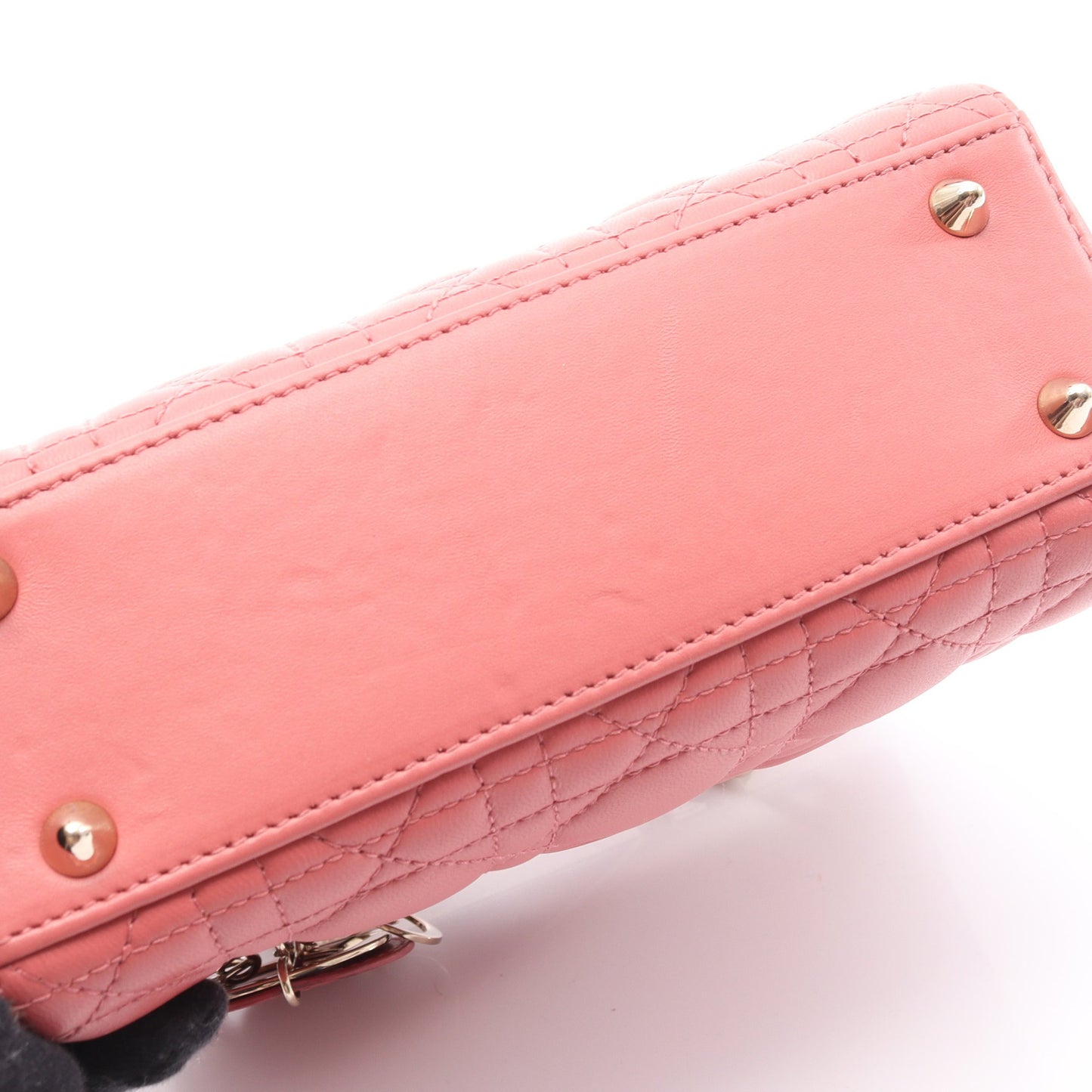 LADY DIOR MY ABCDIOR レディディオール スモール ハンドバッグ レザー ピンク 2WAY クリスチャンディオール バッグ Christian Dior