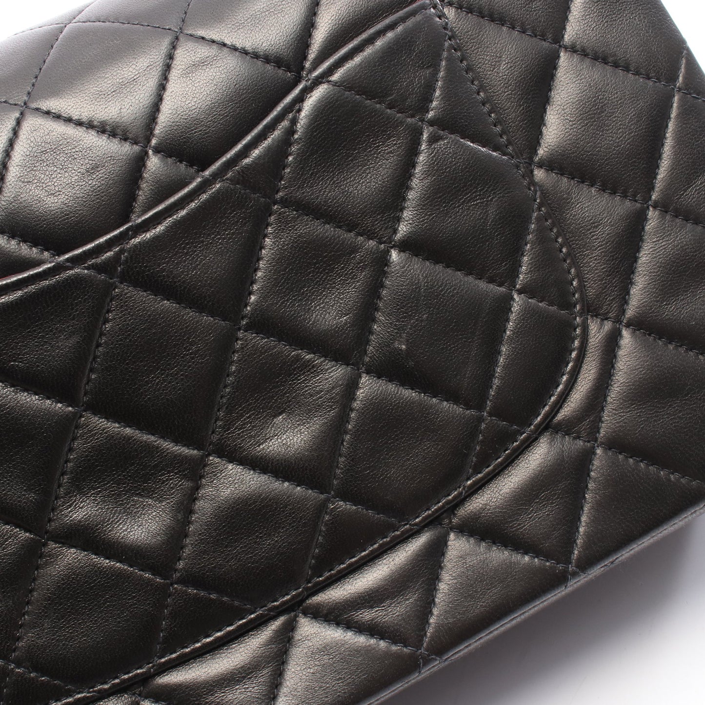 マトラッセ Wフラップ Wチェーンショルダーバッグ ラムスキン ブラック ゴールド金具 シャネル バッグ CHANEL