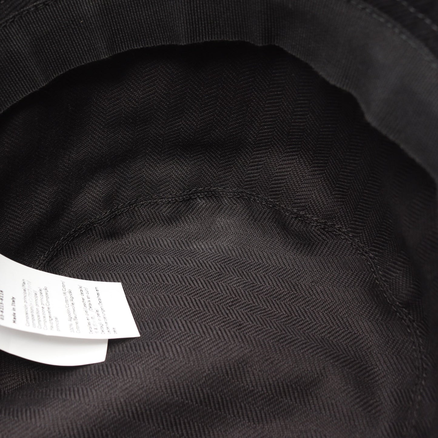 FRAYED BUCKET HAT レザーロゴパッチ ハット デニム ブラック ロエベ 財布・小物 LOEWE