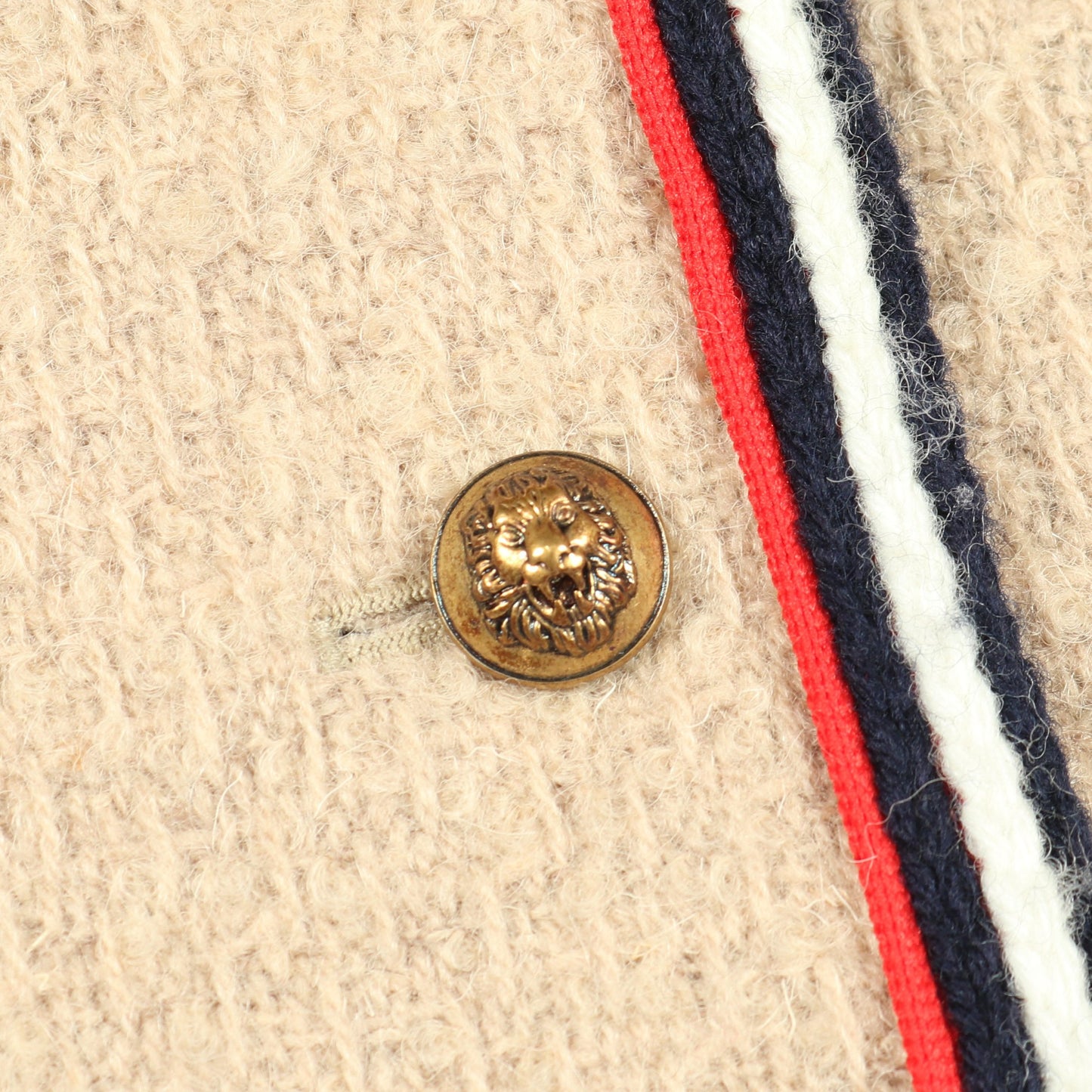 シェリーライン ツイード ラップスカート ウール ベージュ グッチ ボトムス GUCCI