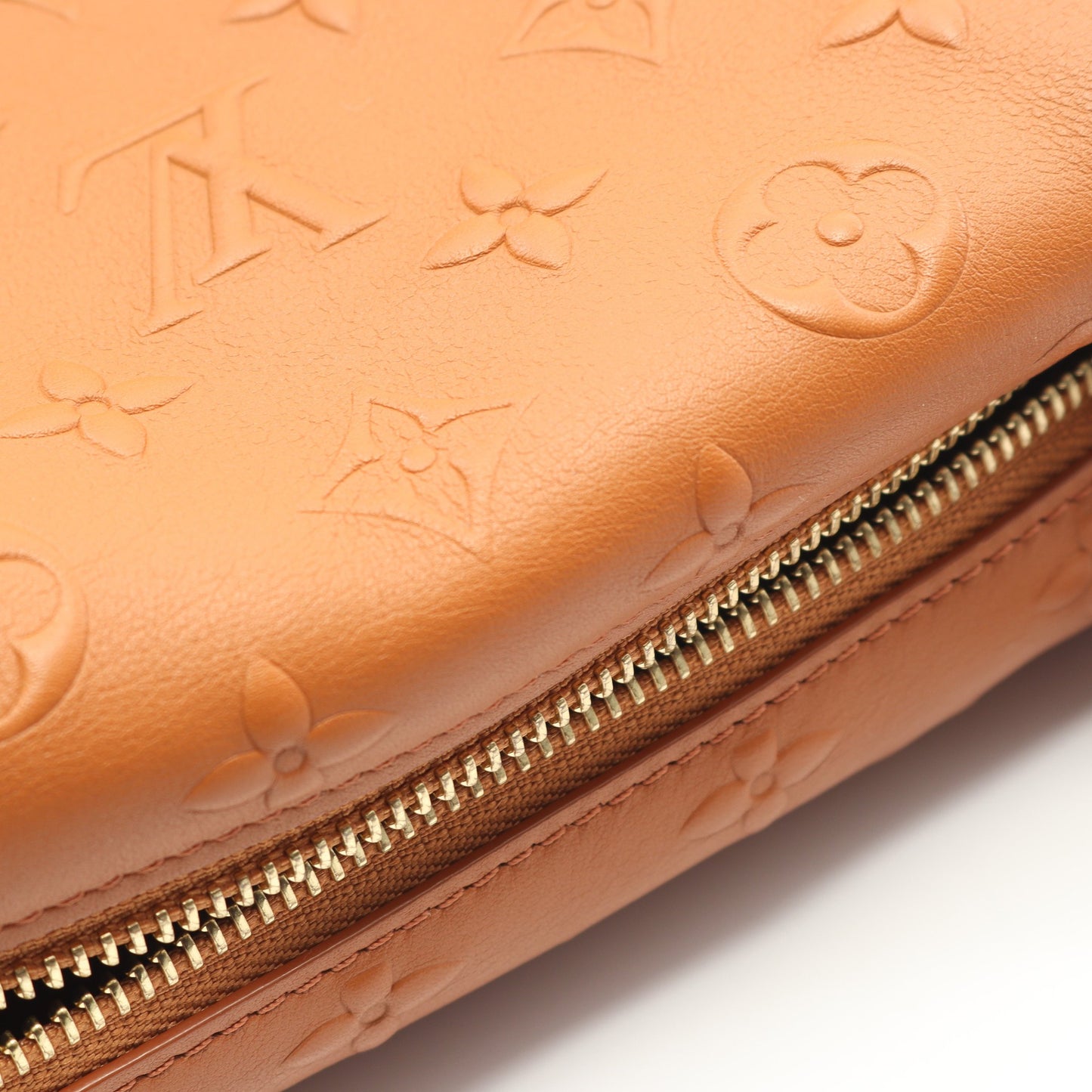 サイドトランクPM モノグラム タン ハンドバッグ レザー ブラウン 2WAY ルイヴィトン バッグ LOUIS VUITTON