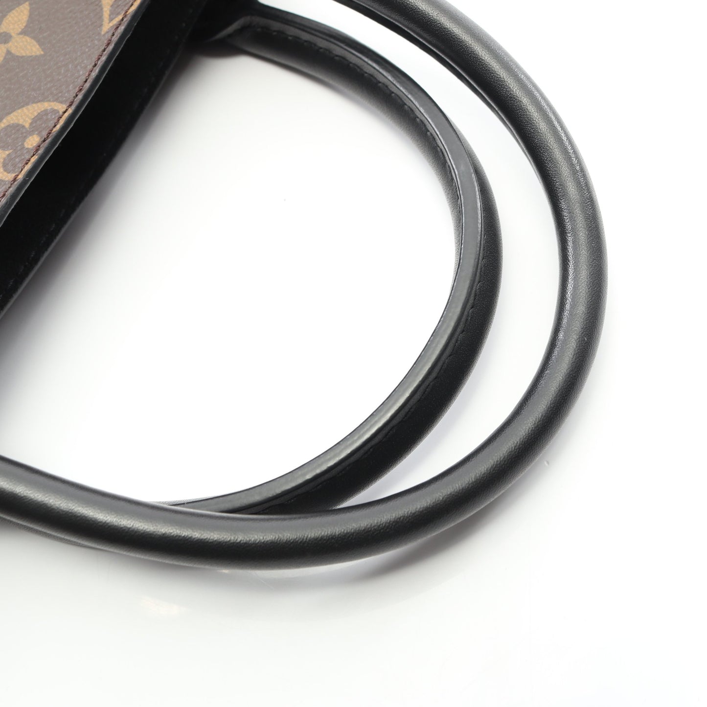 フラワー トート モノグラム ノワール ハンドバッグ PVC レザー ブラウン ブラック 2WAY ルイヴィトン バッグ LOUIS VUITTON