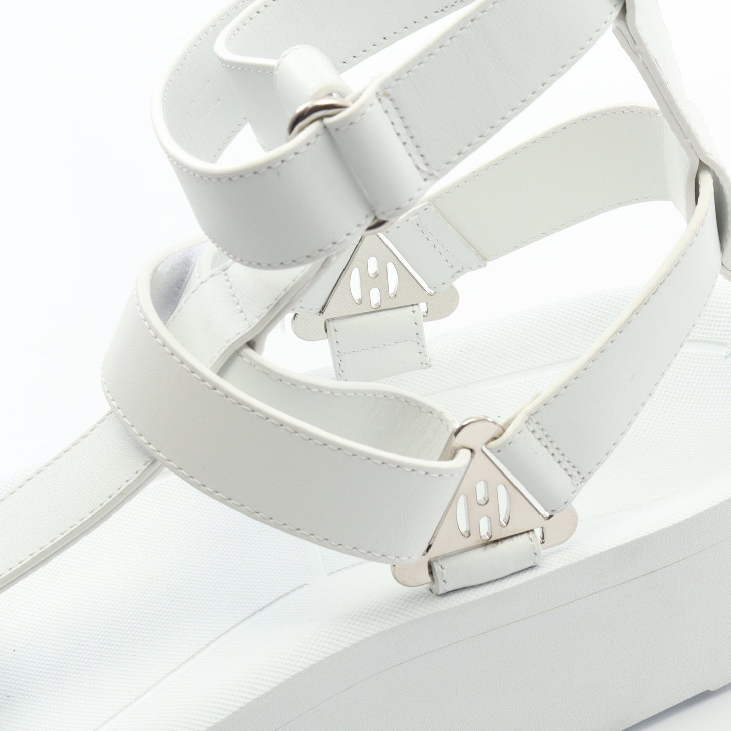 エニド サンダル レザー ホワイト エルメス シューズ HERMES