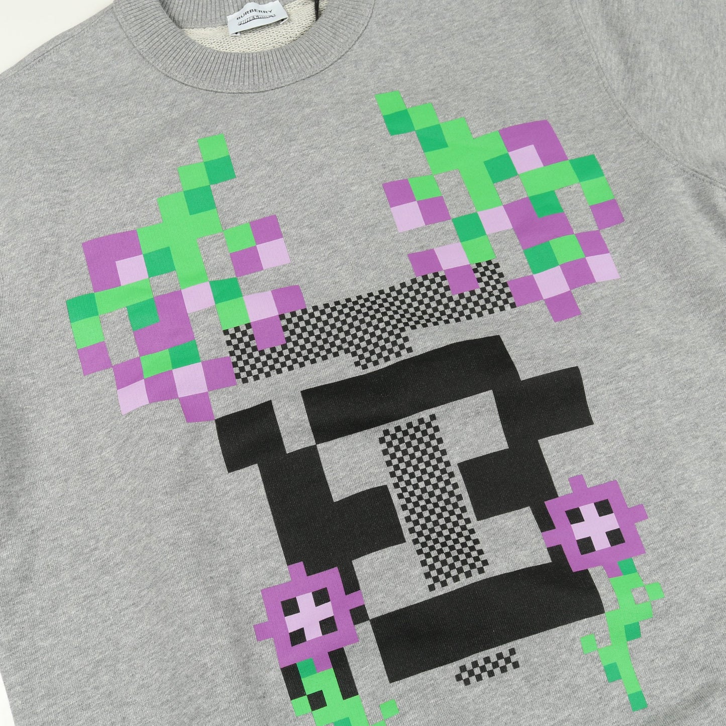 Burberry × Minecraft スウェットシャツ コットン グレー バーバリー トップス BURBERRY
