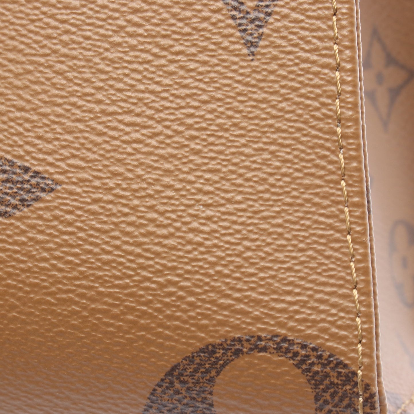 オンザゴーPM モノグラムジャイアント リバース ハンドバッグ PVC ブラウン ベージュ 2WAY ルイヴィトン バッグ LOUIS VUITTON