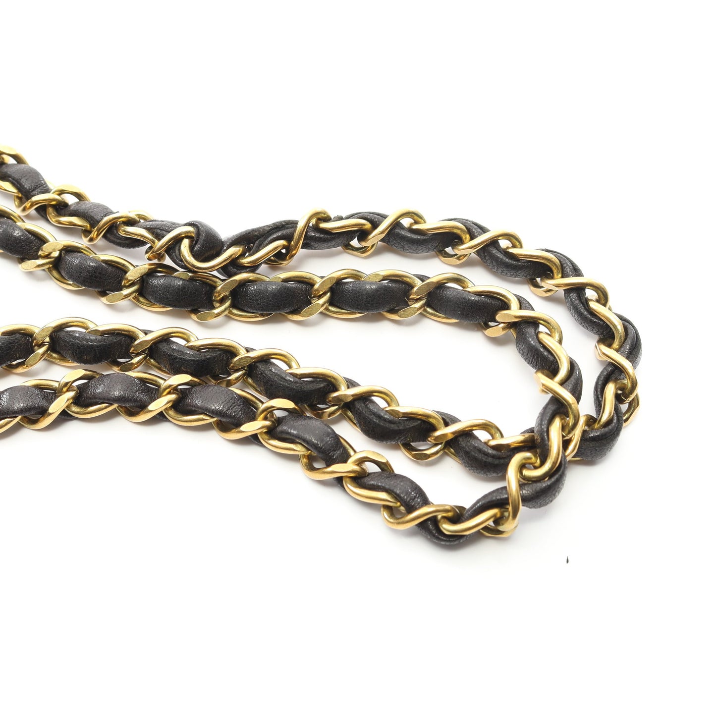 マトラッセ Wフラップ Wチェーンショルダーバッグ ラムスキン ブラック ゴールド金具 シャネル バッグ CHANEL
